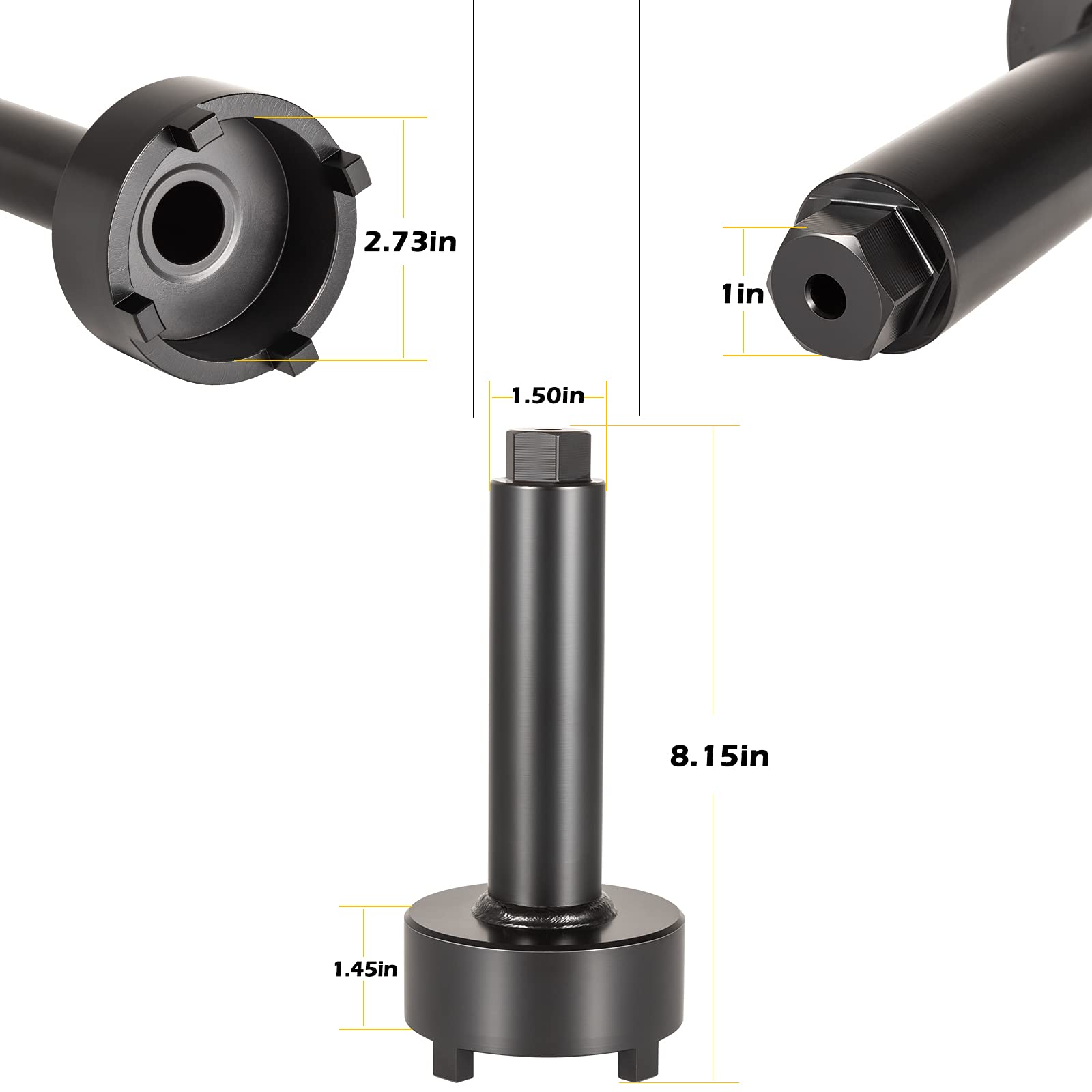 Bonbo Bearing Carrier Retainer Wrench Tool for Mercury Mercruiser Alpha One Bravo One, Model B-91-61069, Fits Generation II TRS Outdrives