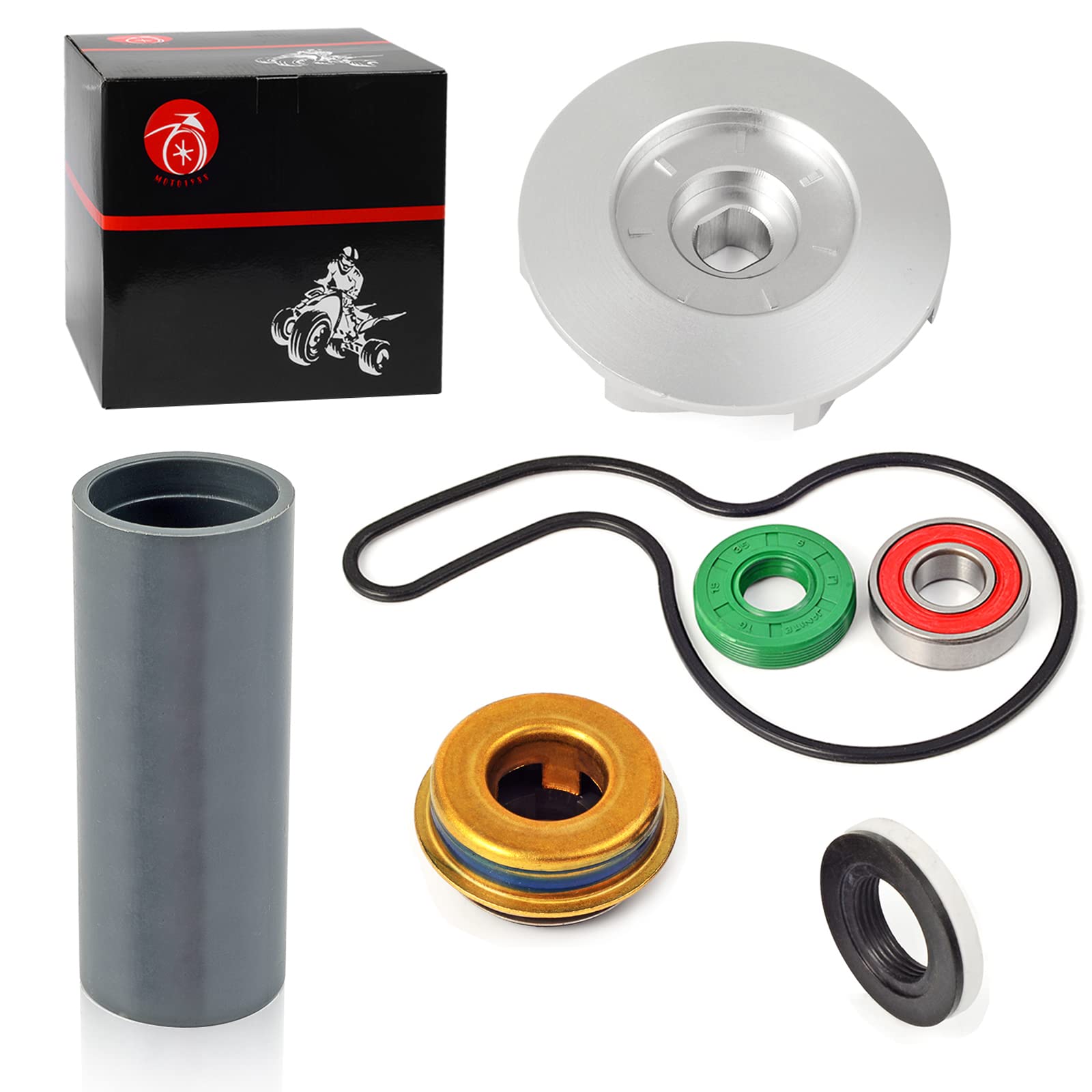 MOTO1988 Water Pump Seal Rebuild Kit for Polaris Ranger 700/800, RZR 800, Sportsman 600/700/800, Model 5433684, Aluminum