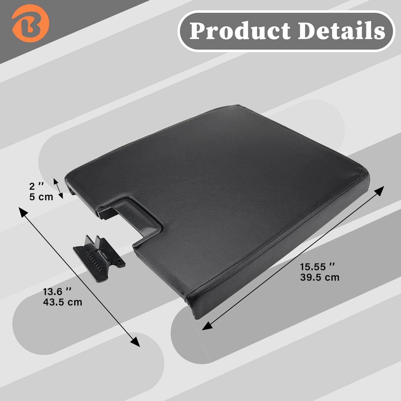 Bicos Center Console Lid Kit - Replaces 20864154, 20864151, 20864153, 924-835, Compatible With Chevy, Avalanche, Silverado, Suburban, Tahoe, Gmc, Sierra, Yukon