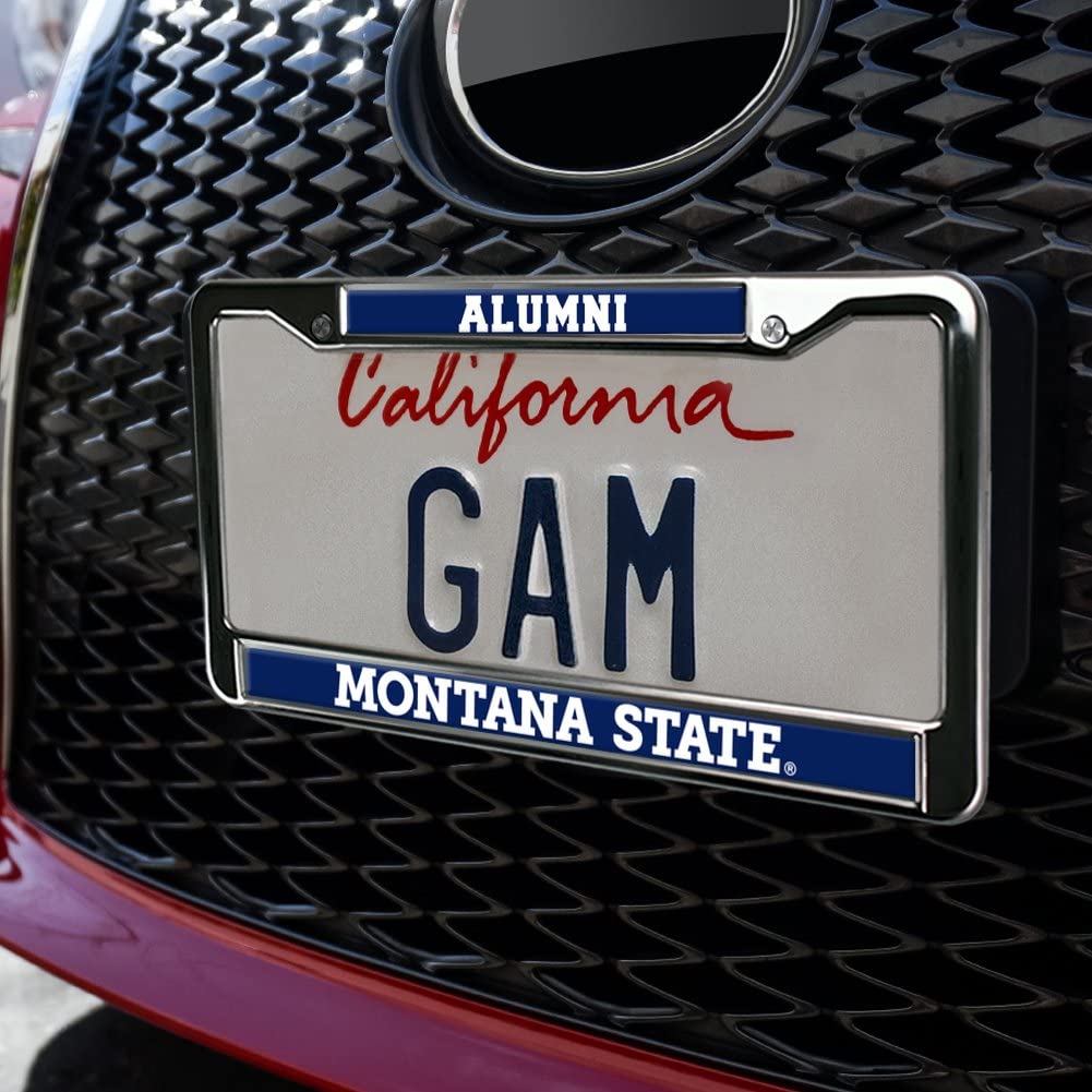 GRAPHICS & MORE Metal License Plate Frame - Montana State University Alumni, Full Size, One Size