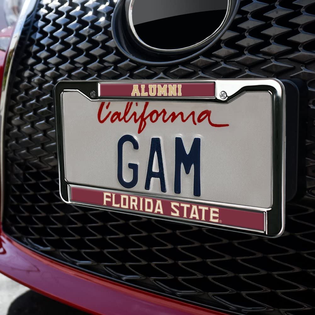 GRAPHICS & MORE Metal License Plate Frame - Florida State University Alumni, Full Size, One Size