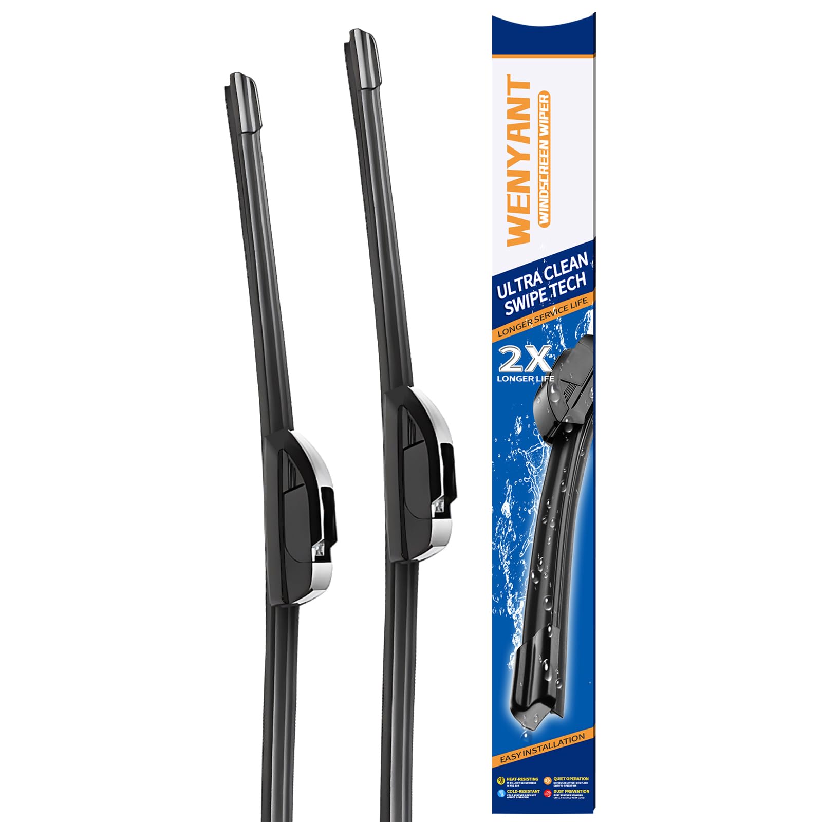 Oem Quality 24 Inch + 18 Inch Universal J/U Hook Front Windshield Wiper Blades For My Car All-Season Automotive Replacement Blad