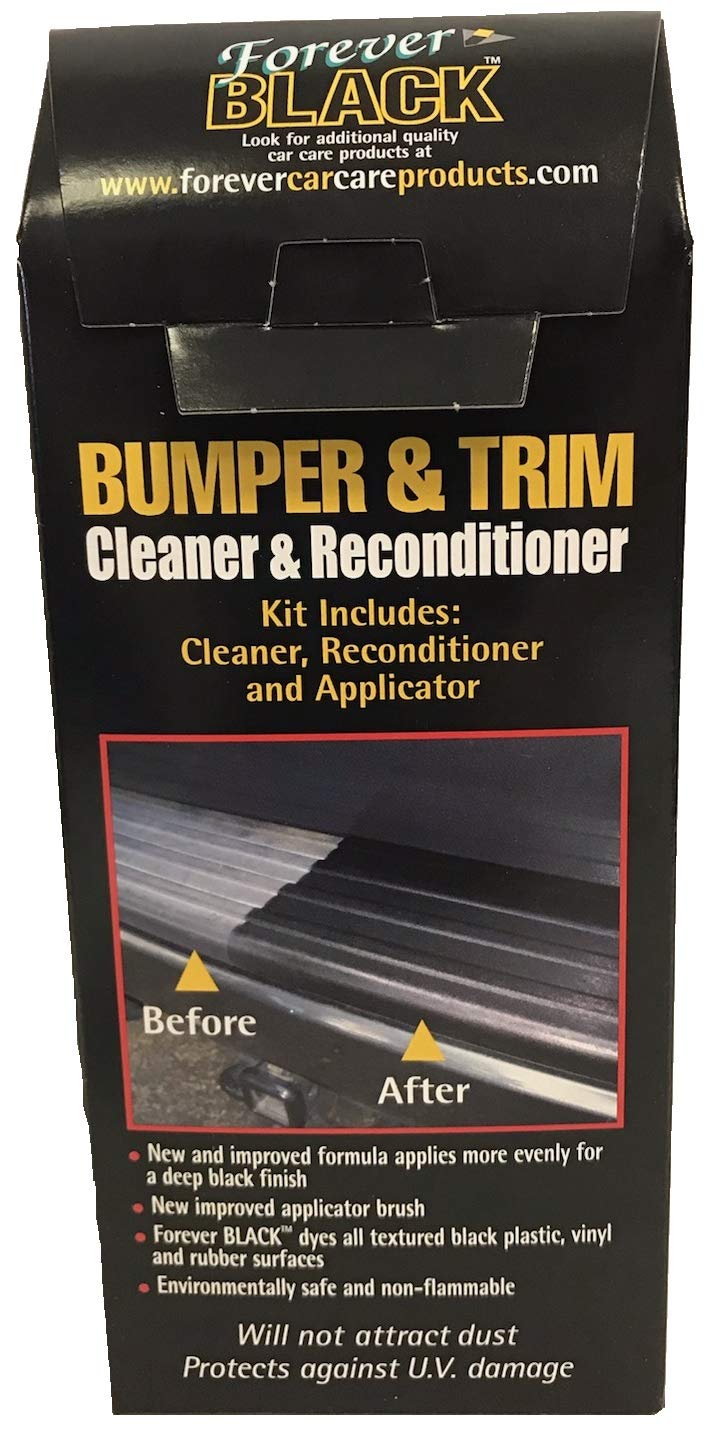 Forever Car Care Products Forever Black Bumper & Trim Kit - Improved Formula, Larger Size, Plastic, Model FB-KIT, As Picture Color