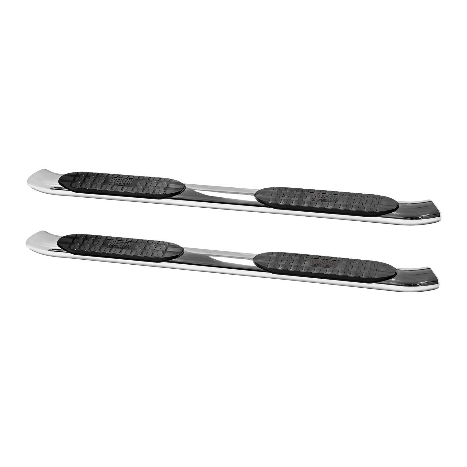 Westin 21-53250 Pro Traxx 5 Oval Nerf Bars Fits 2007-2021 Tundra Crewmax Polished Pair