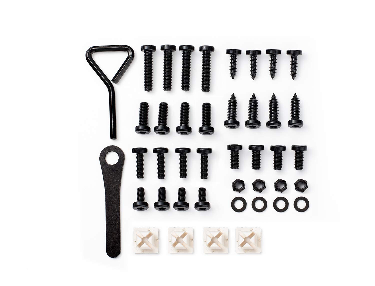 Rightcar Solutions Ultimate License Plate Screw Kit | Anti-Theft Fasteners | Rattle-Proof, Rust-Proof Stainless Steel Screws (Bl