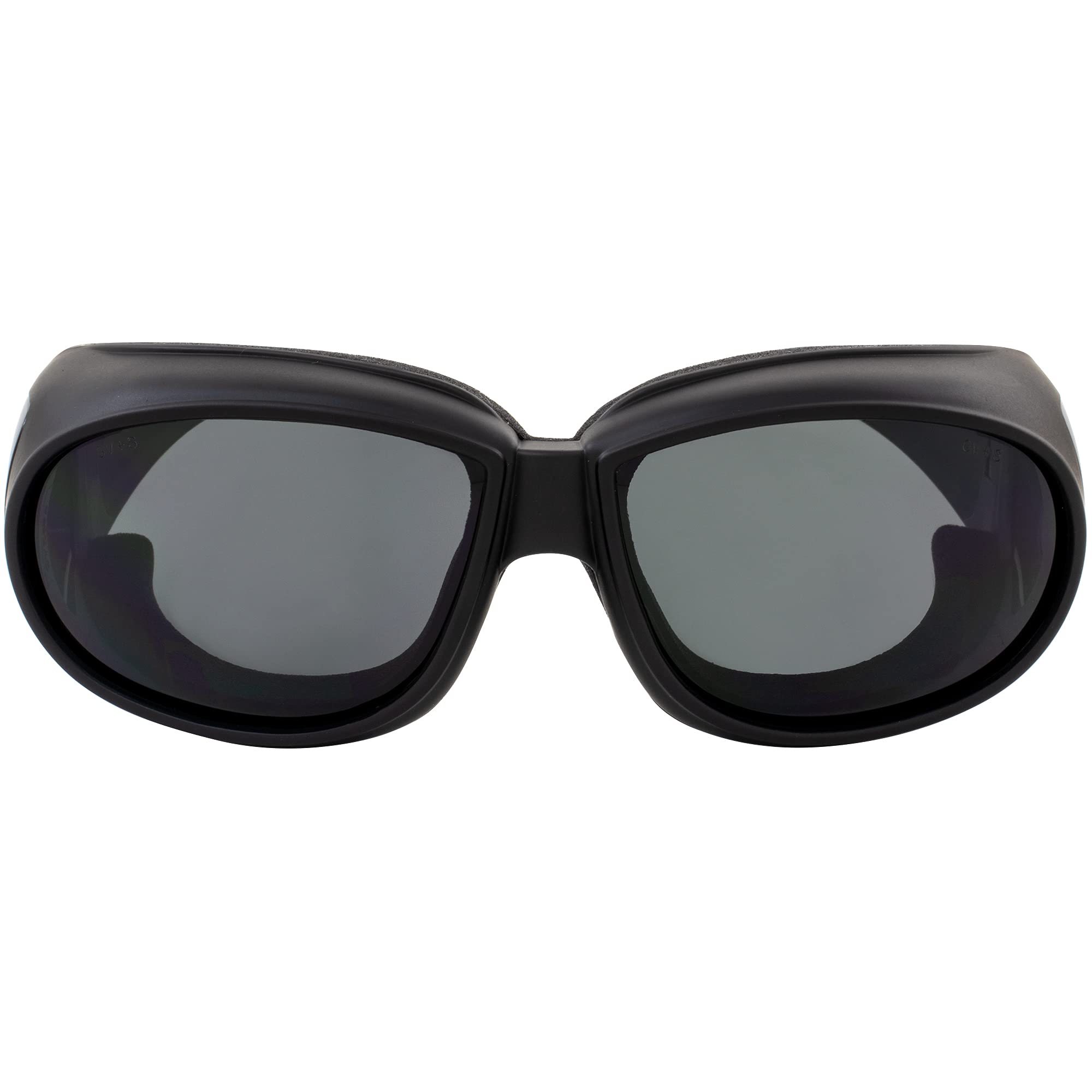 Global Vision 3 Pairs Of Outfitter Padded Motorcycle Safety Sunglasses Z87.1 Anti-Fog Over-The-Glasses Black Frame With Clear, S