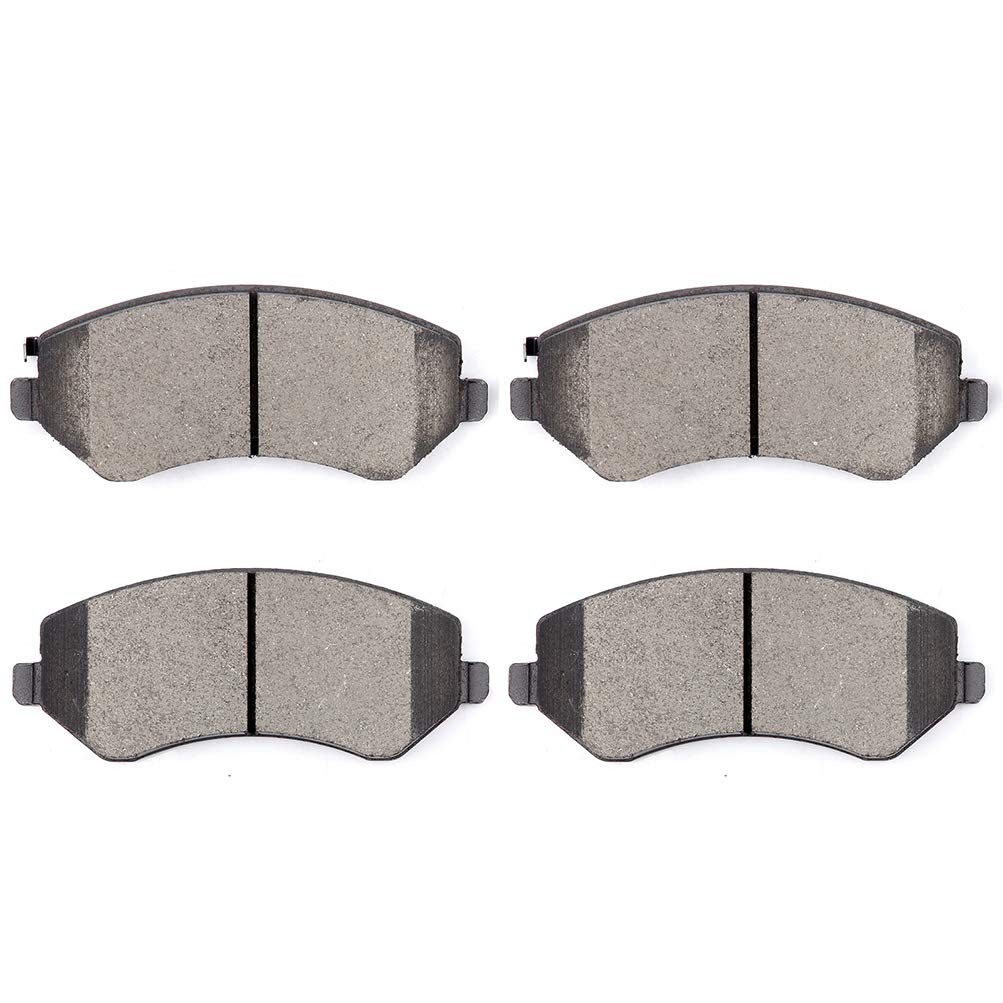 SCITOO Ceramic Pads, Front Brake Pads Brakes Kits fit for 03-07 for Chrysler Town & Country,01-03 for Chrysler Voyager,01-07 for