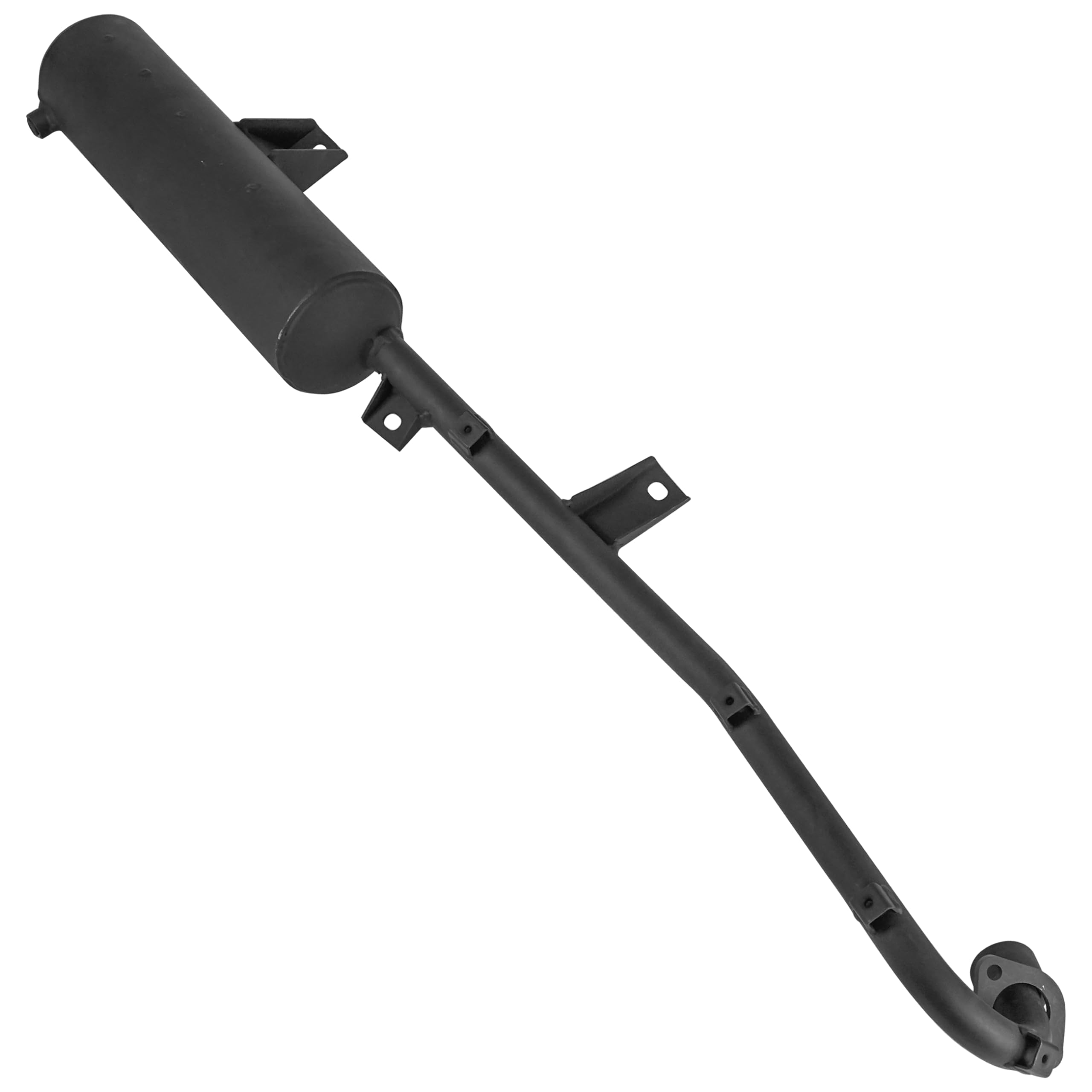 Caltric Exhaust Muffler Pipe for Honda TRX300FW 1993-2000, Aluminum, Compatible with Fourtrax 300 4X4