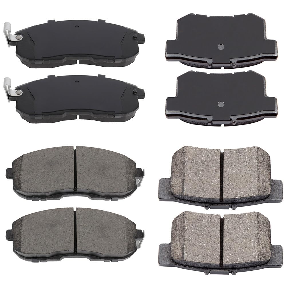 Cciyu D815 D537 Front & Rear Ceramic Disc Brake Pads Kit For Acura Csx 2006-2011,For Acura Ilx 2013-2015,For Honda Civic 2006-20