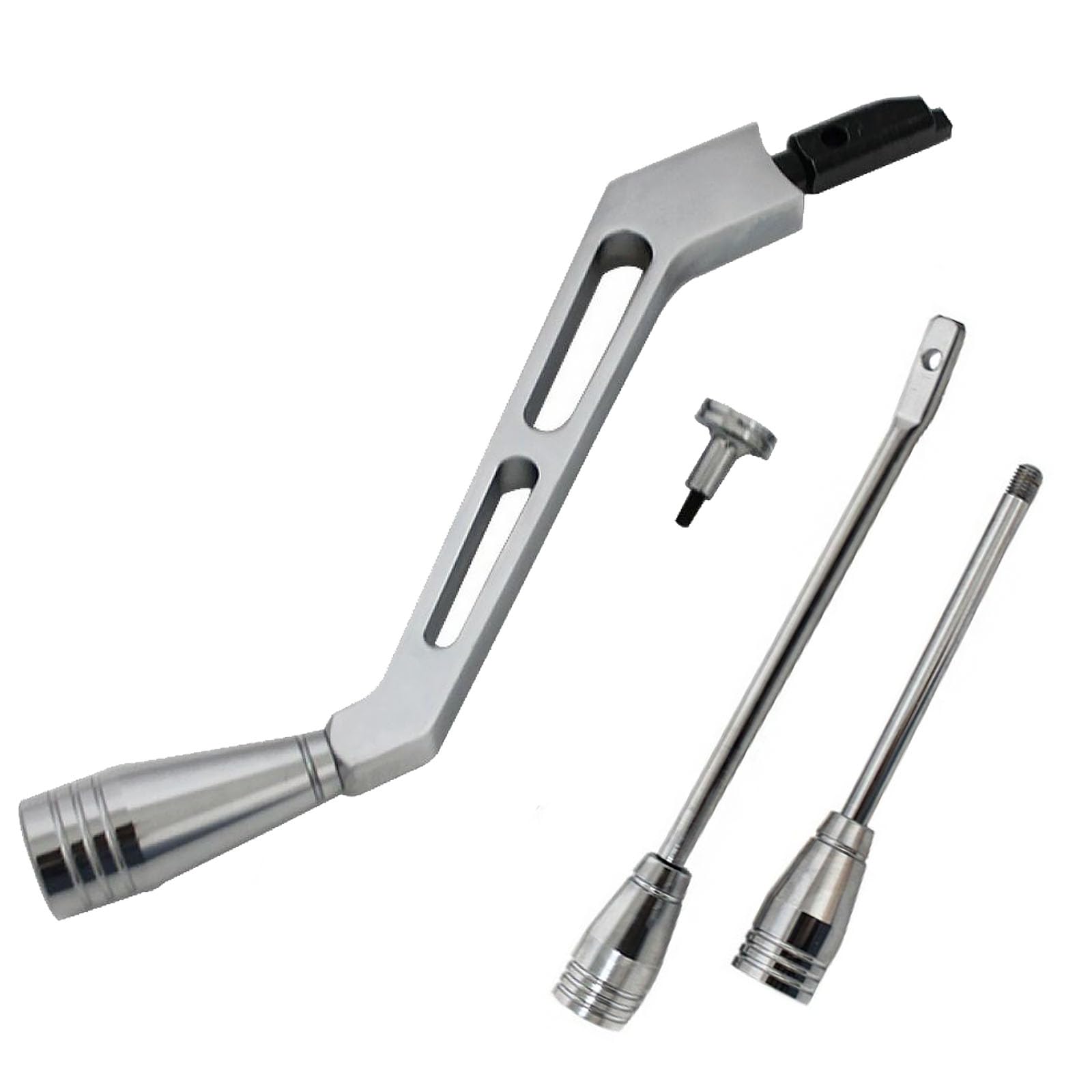 Bst Bssp Polished Billet Aluminum Column Shifter Lever,Turn Signal, Lever Hazard Boots & Tilt Kit For 1967-1994 Gm Columns Chevr
