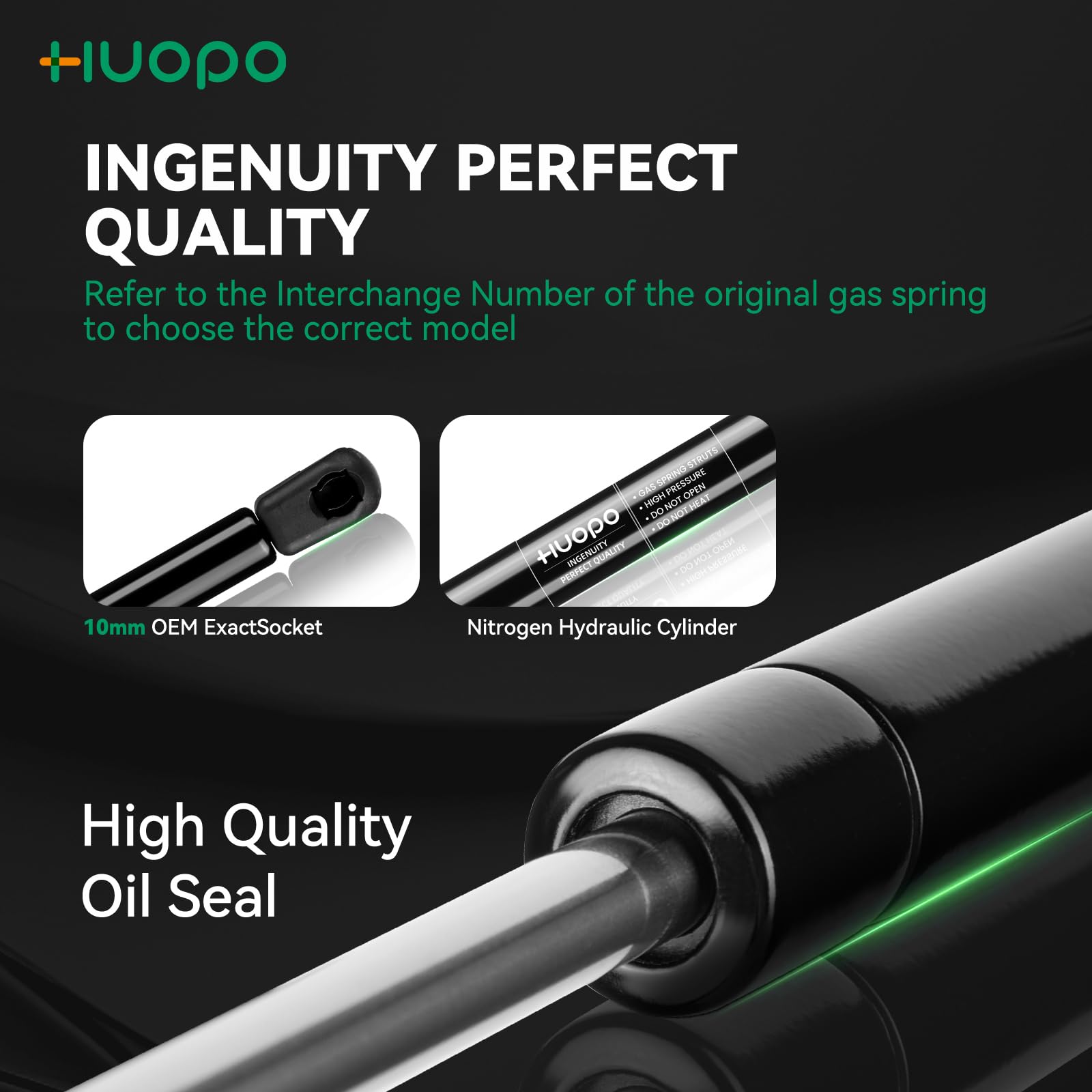 Huopo 4054M10 8 Inch 35Lb/156N Gas Struts Springs Shocks Lift Support For Truck Toolboox Lid Rv Overhead Cabinet Door Pickup Too