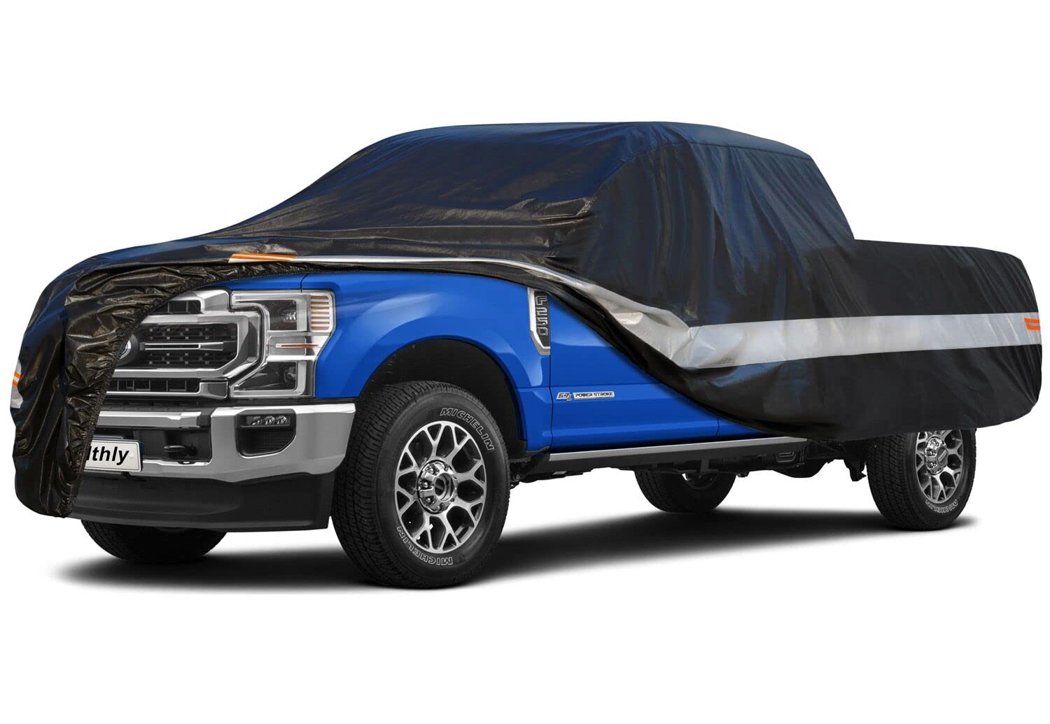 Holthly 10 Layers Truck Cover Waterproof All Weather. Pickup Truck Cover Rain Snow Uv Dust Protection. Length: 230-242 Inches, U