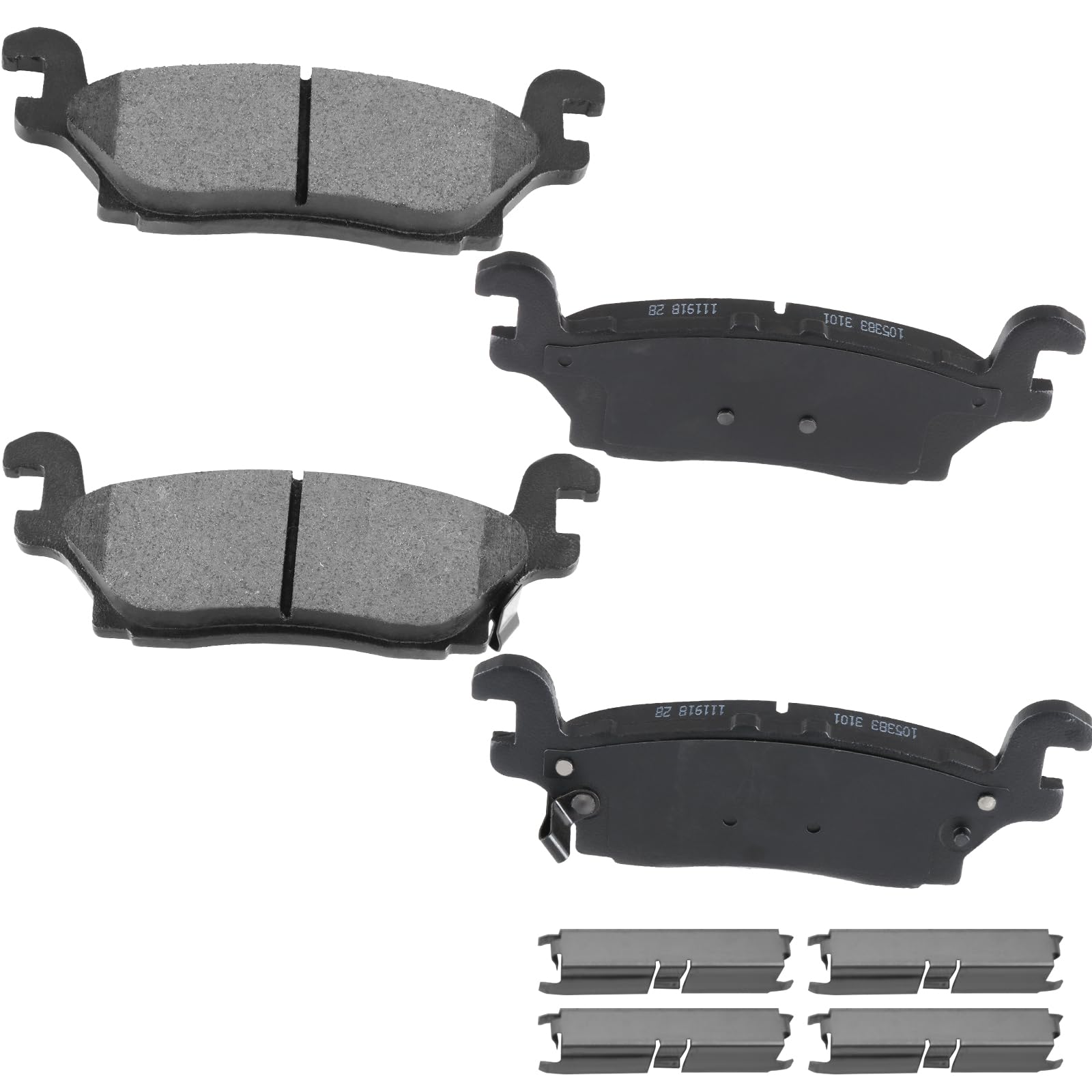 Cciyu D1120 Ceramic Rear Brake Pad Set Fit For 2006-2010 For Hummer H3,2009-2010 For Hummer H3T