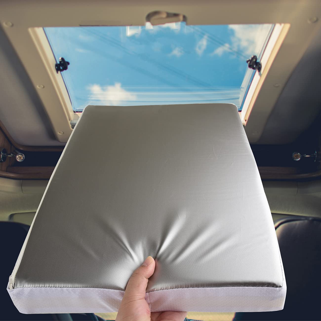 Waterproof Non Slip Rv Vent Insulator And Camper Shower Skylight Cover With Reflective Surface, Energy Savings, Fits 14"X22" Rv Vents