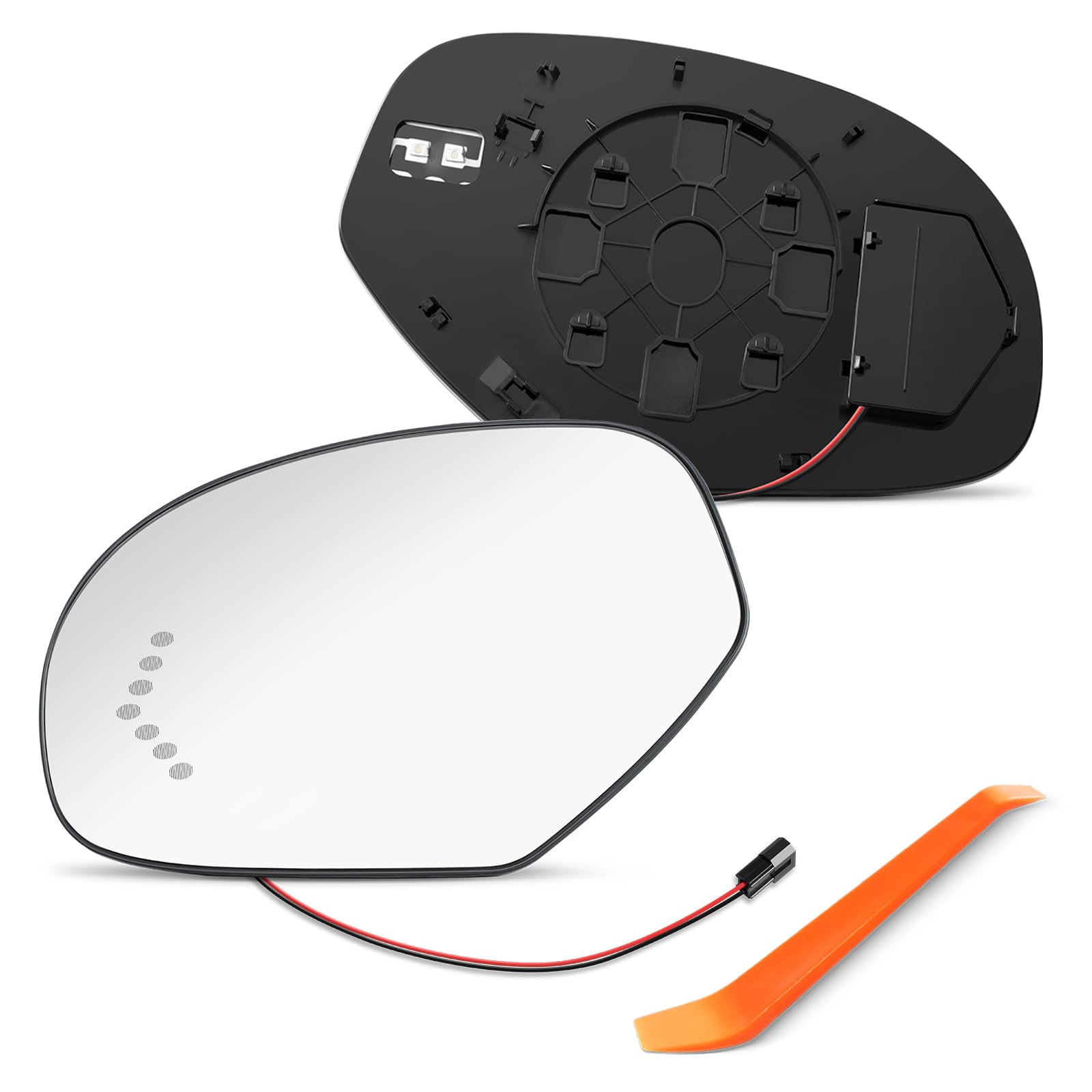 SNEMEEY Driver Side Heated Mirror Replacement for 2007-2013 Chevrolet Silverado, Tahoe, Chevy Suburban, Avalanche, GMC Yukon, Ca