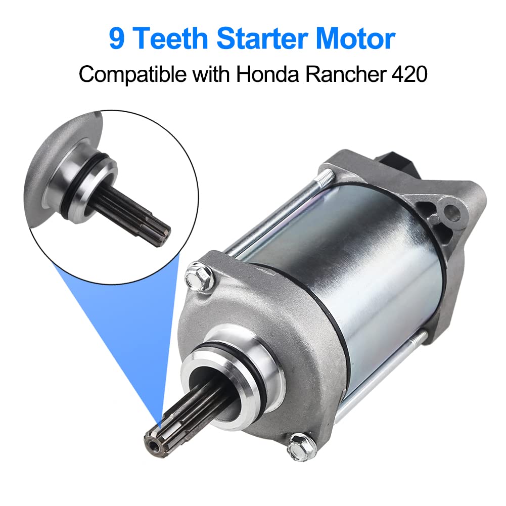 WATERWICH Starter Compatible with Honda Rancher 420 Trx420 trx420fa Trx420fe Trx420fm Trx420fe 2007-2014 Replaces 31200-HP5-601