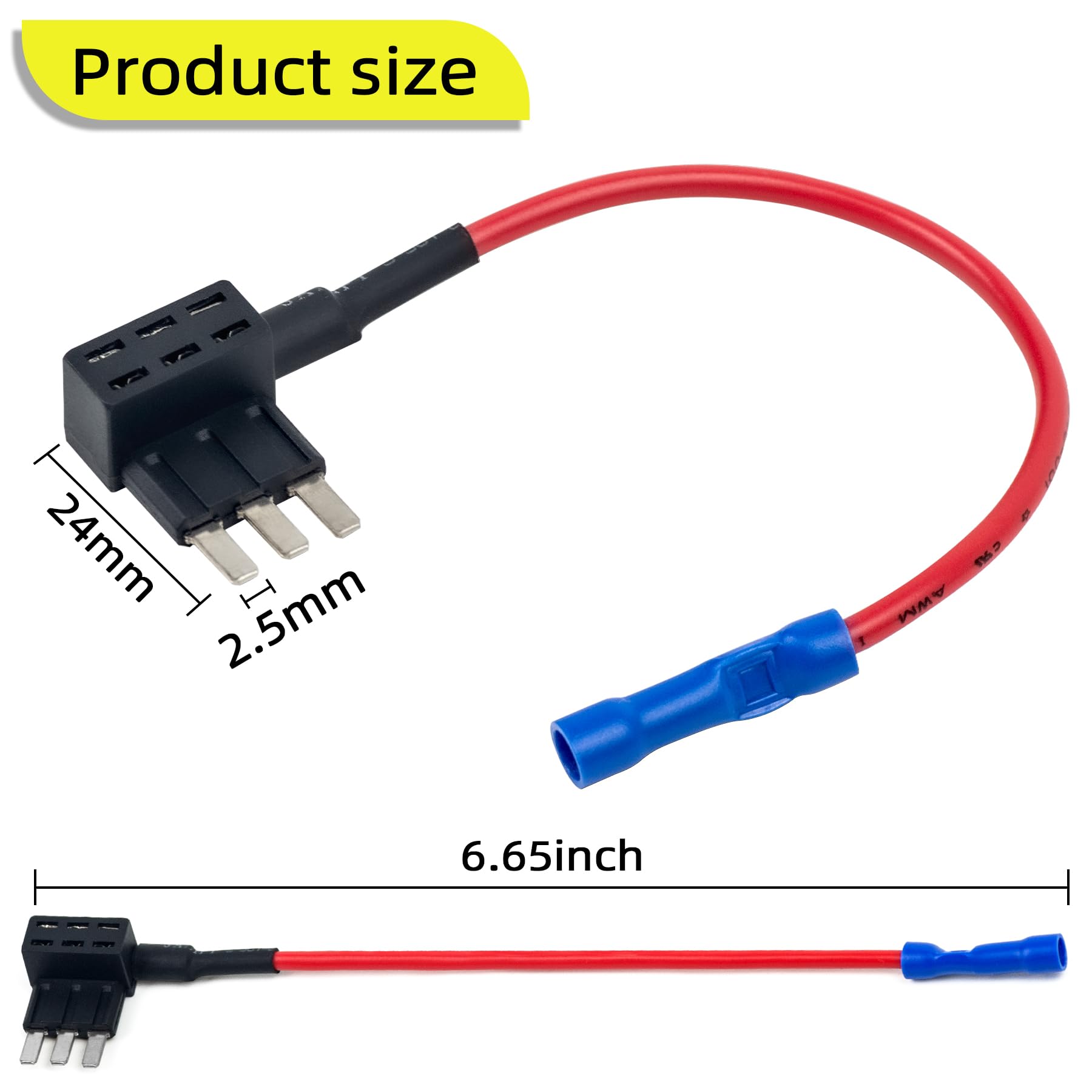 Sinbrlai 2Pcs Micro3 Atm Add A-Circuit Fuse Tap Link, 3 Atm Micro 3 Fuse Tap For Cars, Trucks, Boats