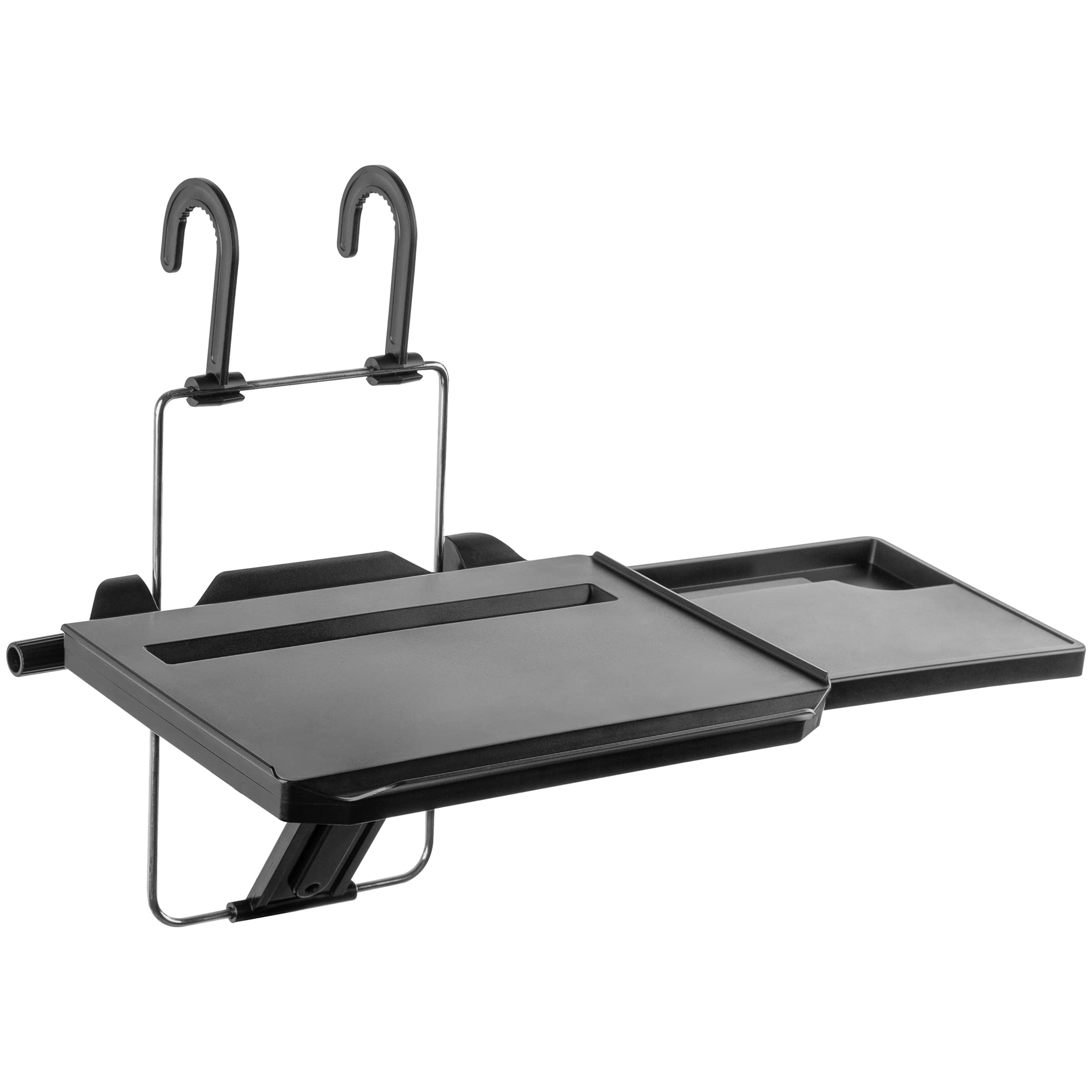 Mount-It! Car Table Tray With Adjustable Height And Tilt  Car Desk For Laptop Fits On Any Car Model And Steering Wheel  Holds Fo
