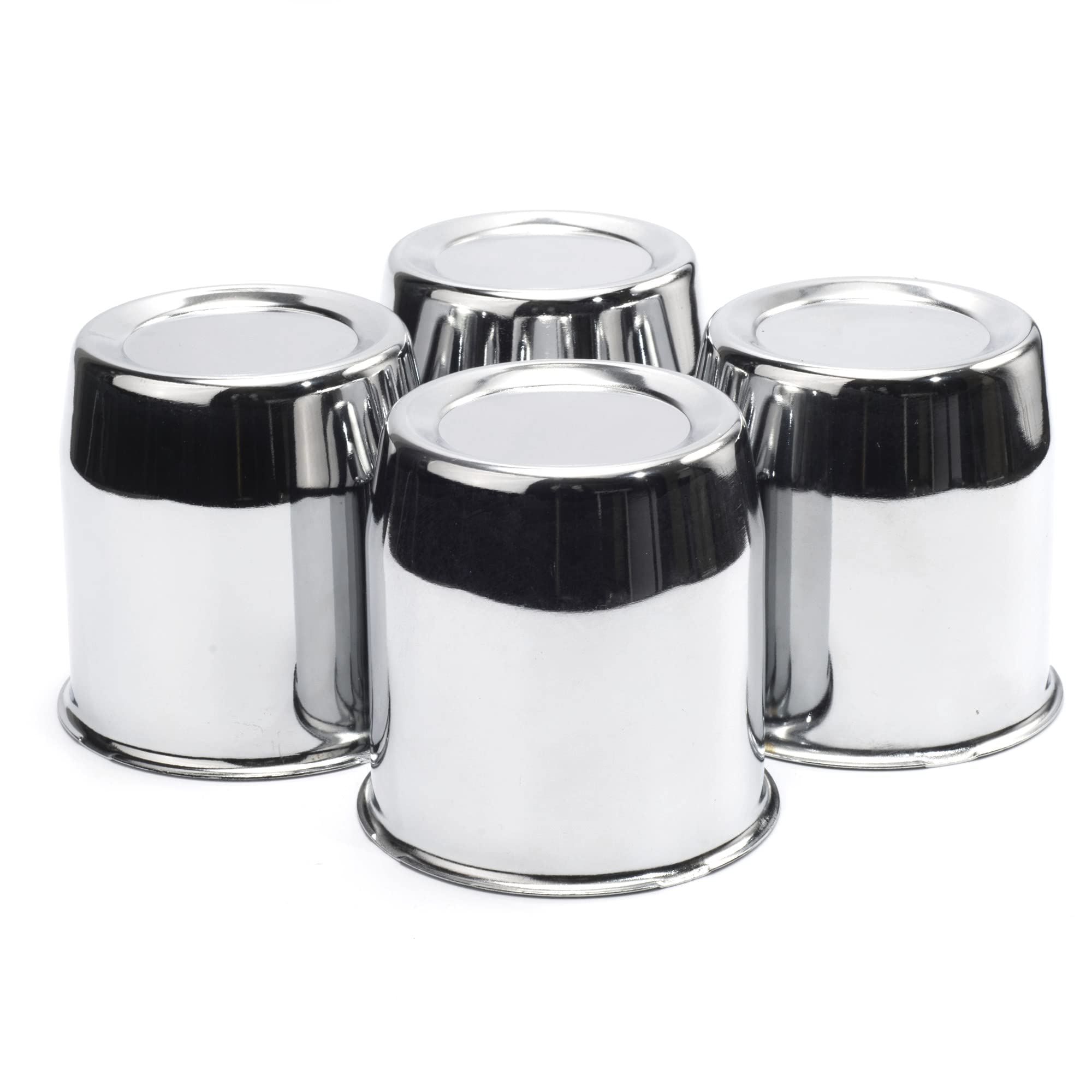 Rtrhinotuning 3.27'' Hub 3.54'' H Push Through Center Caps Chrome For 3.27In Trailers Trucks Wheel Centre Bore 4Pcs Wheel Center