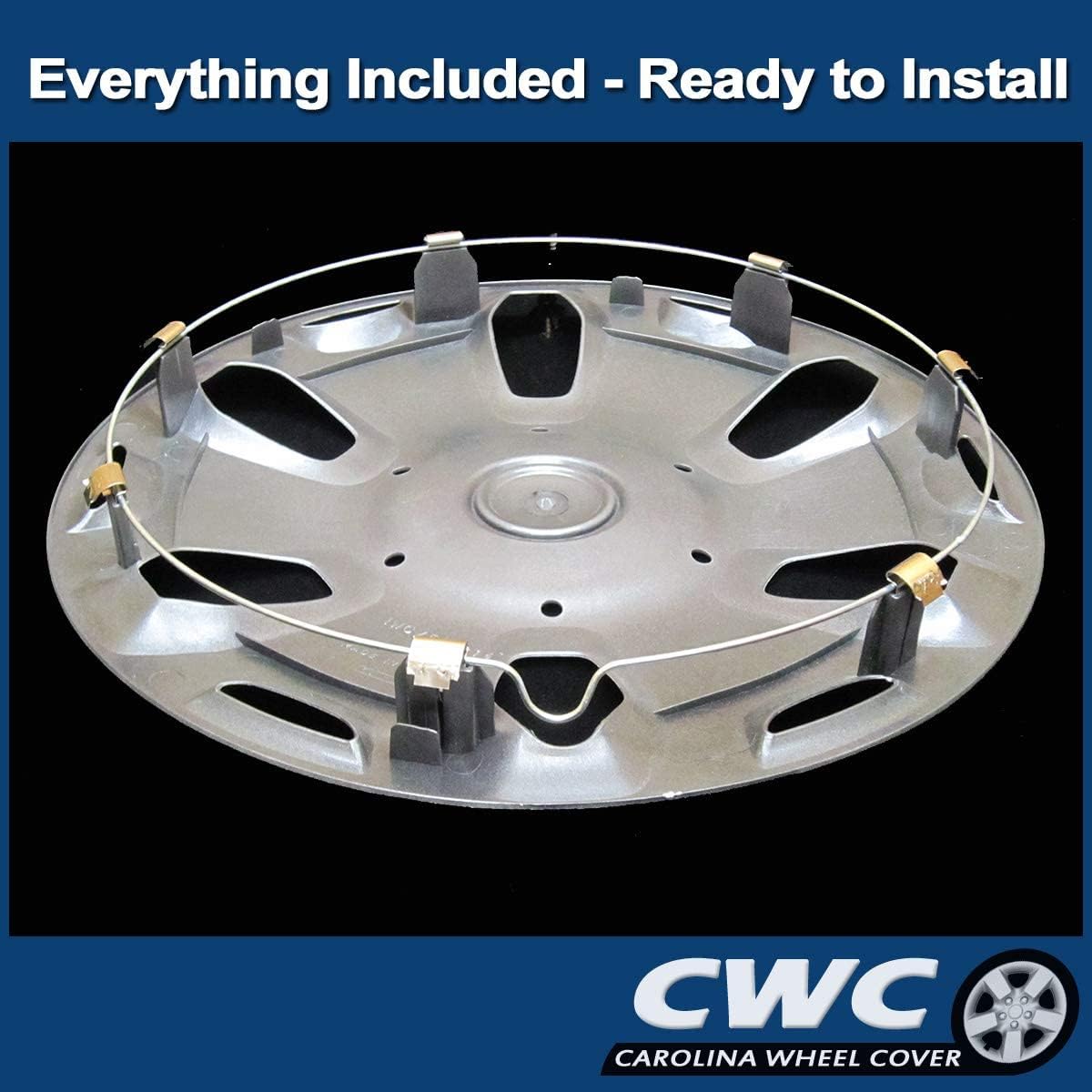 Premium Hubcap Set, Replacement For Ford Transit Connect 2010-2013, 15-Inch Wheel Covers (4 Pieces)