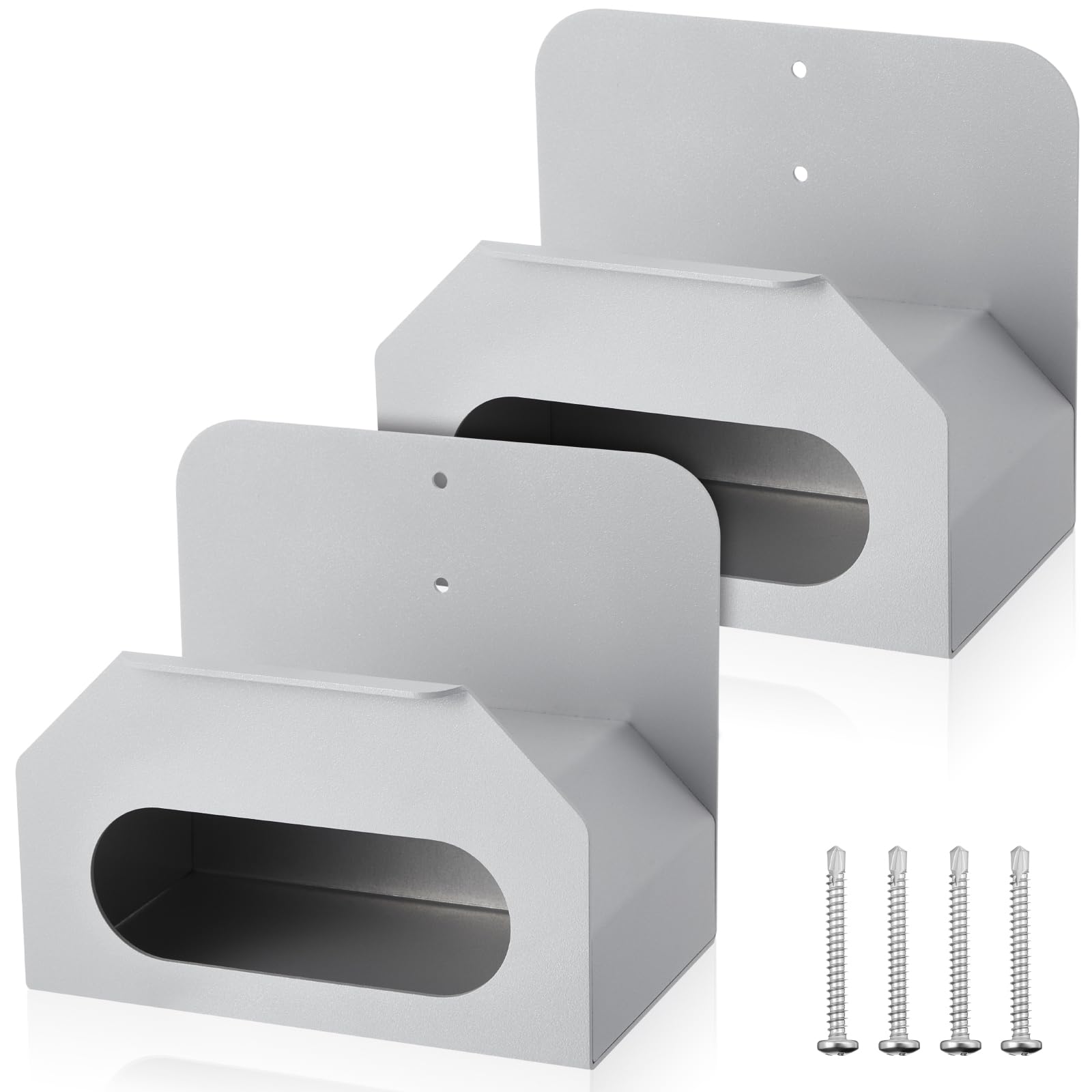 Zonon 2 Pack Aluminum Air Hose Hanger Wall-Mount Air Hose Storage Organizer Holder with Pre-drilled Hole and Screws for Race Tra