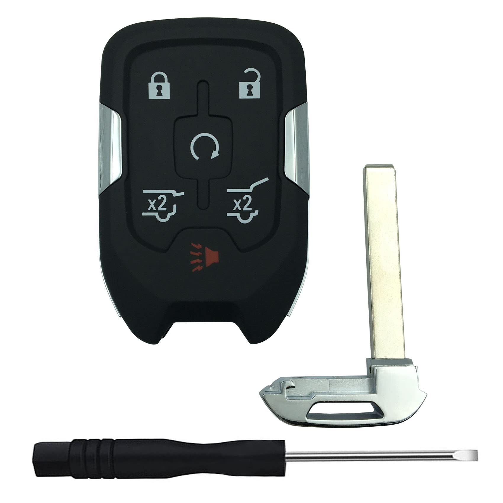 Replacement Keyless Entry Remote Key Fob Shell Case For 2014 2015 2016 2017 Chevy Suburban Tahoe Gmc Yukon Car Key Fob Cover (6
