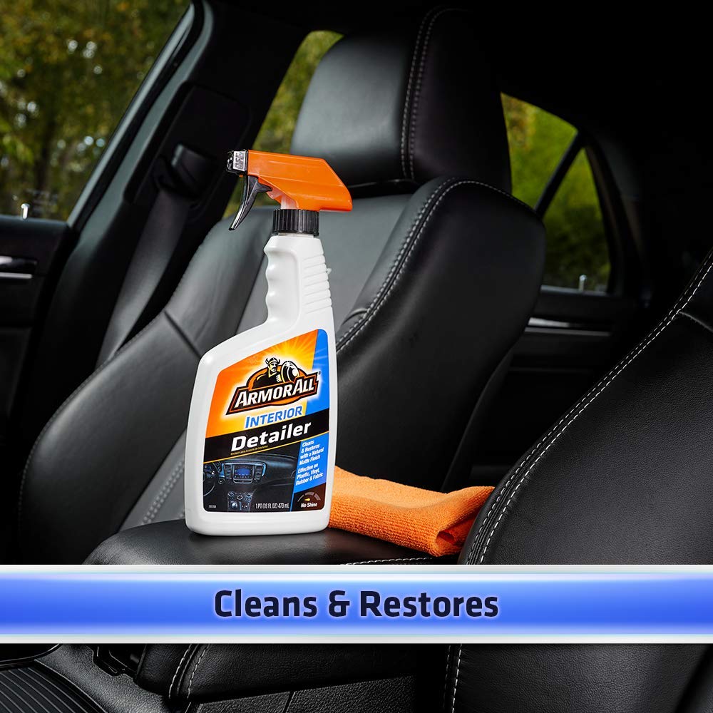Armor All Interior Detailer Spray, 16 Fl Oz - Car, Truck & Motorcycle Cleaner, 2 Pack