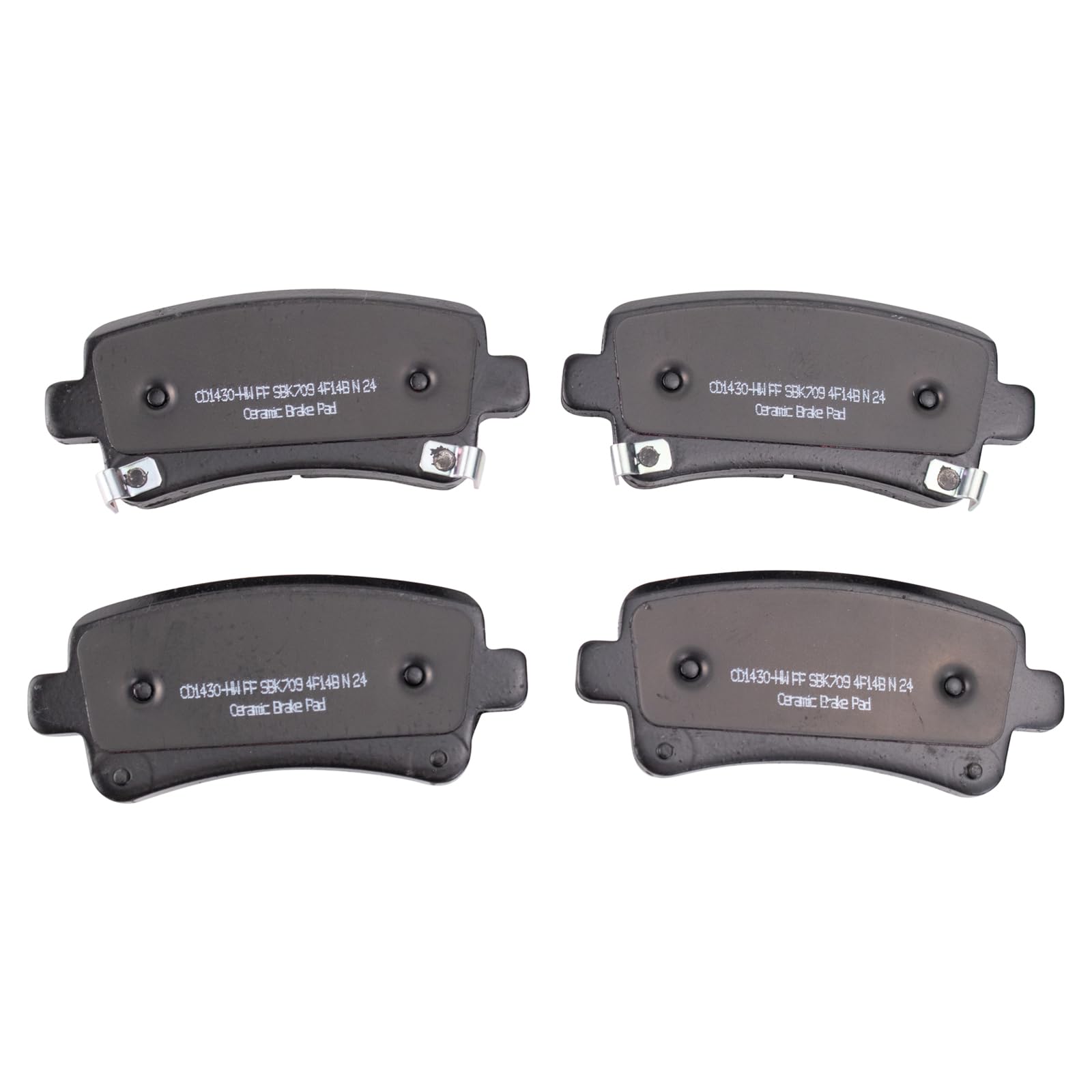 Trq Rear Brake Pad & Rotor Kit Ceramic Compatible With 10-11 9-5 14-20 Impala 10-16 Lacrosse 13-15 Malibu 16 Malibu Limited 11-1