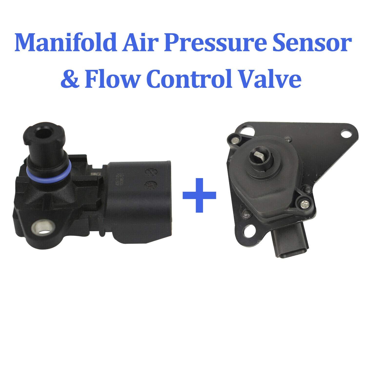 MITZONE Intake Manifold with Runner Control Valve & Sensor - 4884495AK, Black, Compatible with Dodge Journey/Avenger, Jeep Compass/Patriot, Chrysler Sebring