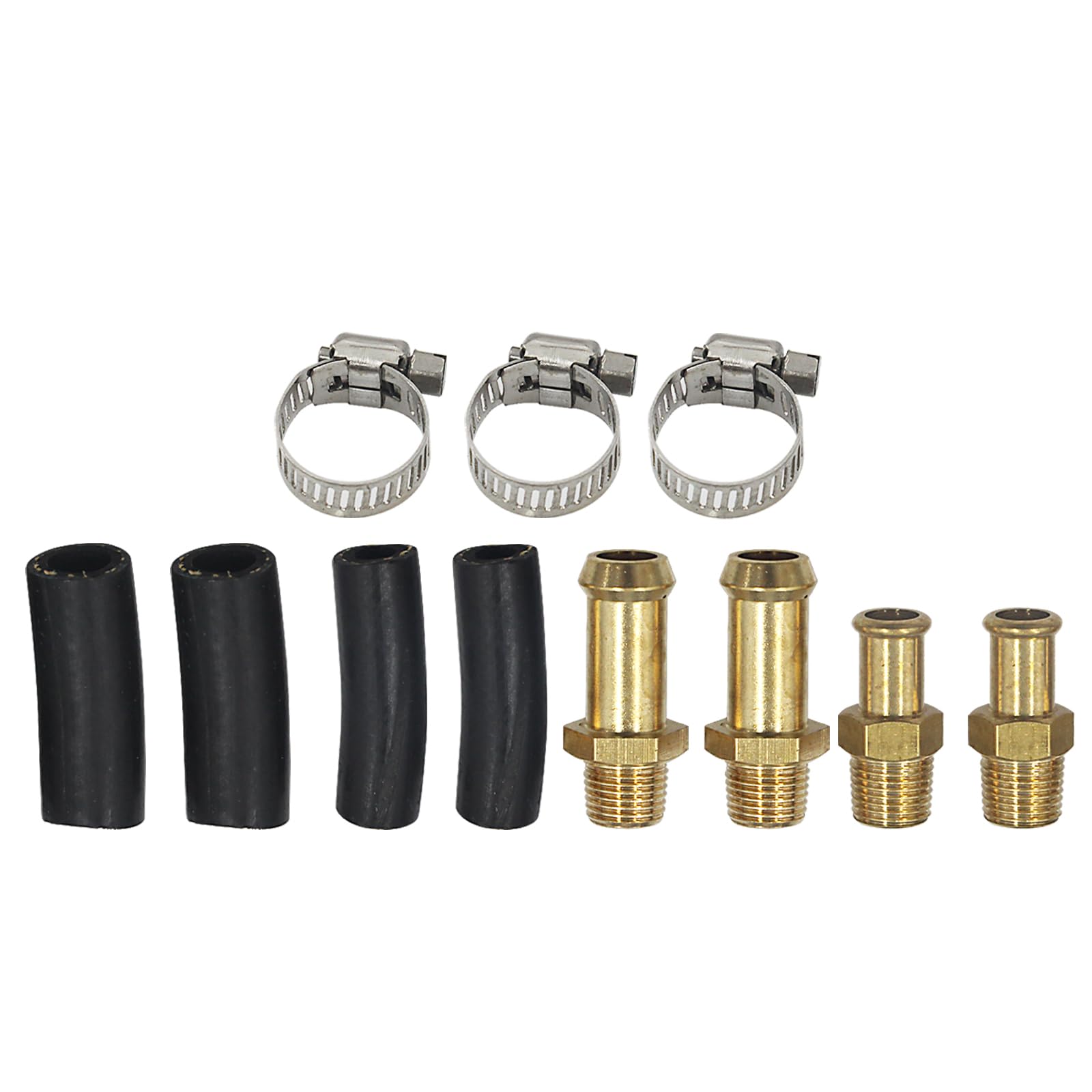 LVOUP Manual Adjustable 1-5 PSI Fuel Pressure Regulator Carburetor Carb Fuel Pump Kit with 0-15 PSI Pressure Gauge and Fuel Bloc