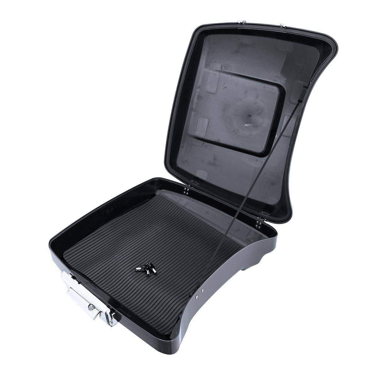 PEGSTREAMLINER Gunship Gray Razor Pack Trunk Pad Two-Up Rack Docking Kit for Harley Touring 2014-2023 - High Quality ABS Plastic