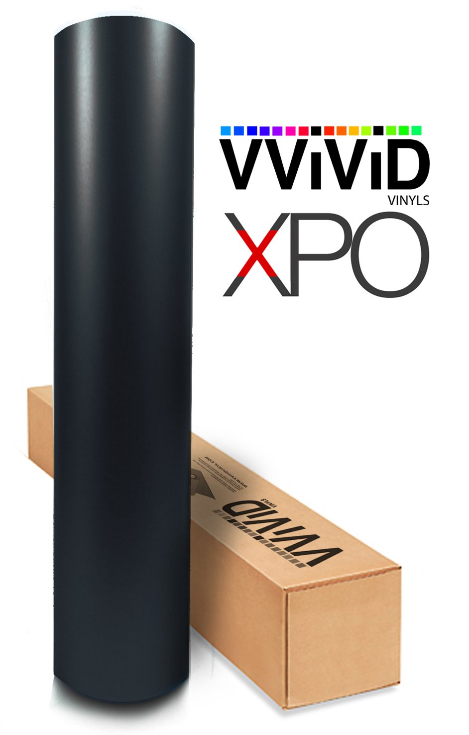 VViViD Black Matte Vinyl Car Wrap Roll - 8FT x 5FT, 3MIL with Air Release