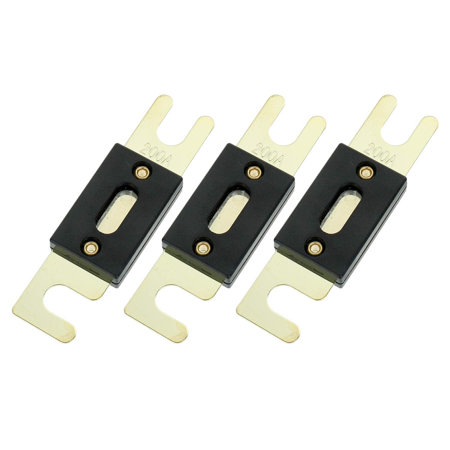 Bojack 200 Amp 32 Vdc Anl Blade Fuse For Car Audio And Video System (Pack Of 3)