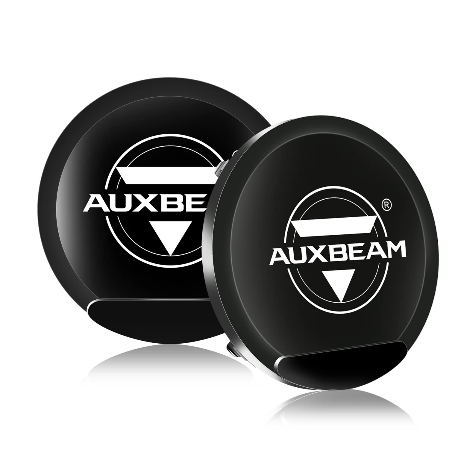 Auxbeam 9 Inch Black Protective Light Covers, Round Offroad Light Shield, Street Road Compliant, 9 Diameter Lens Cap, Snap-On De