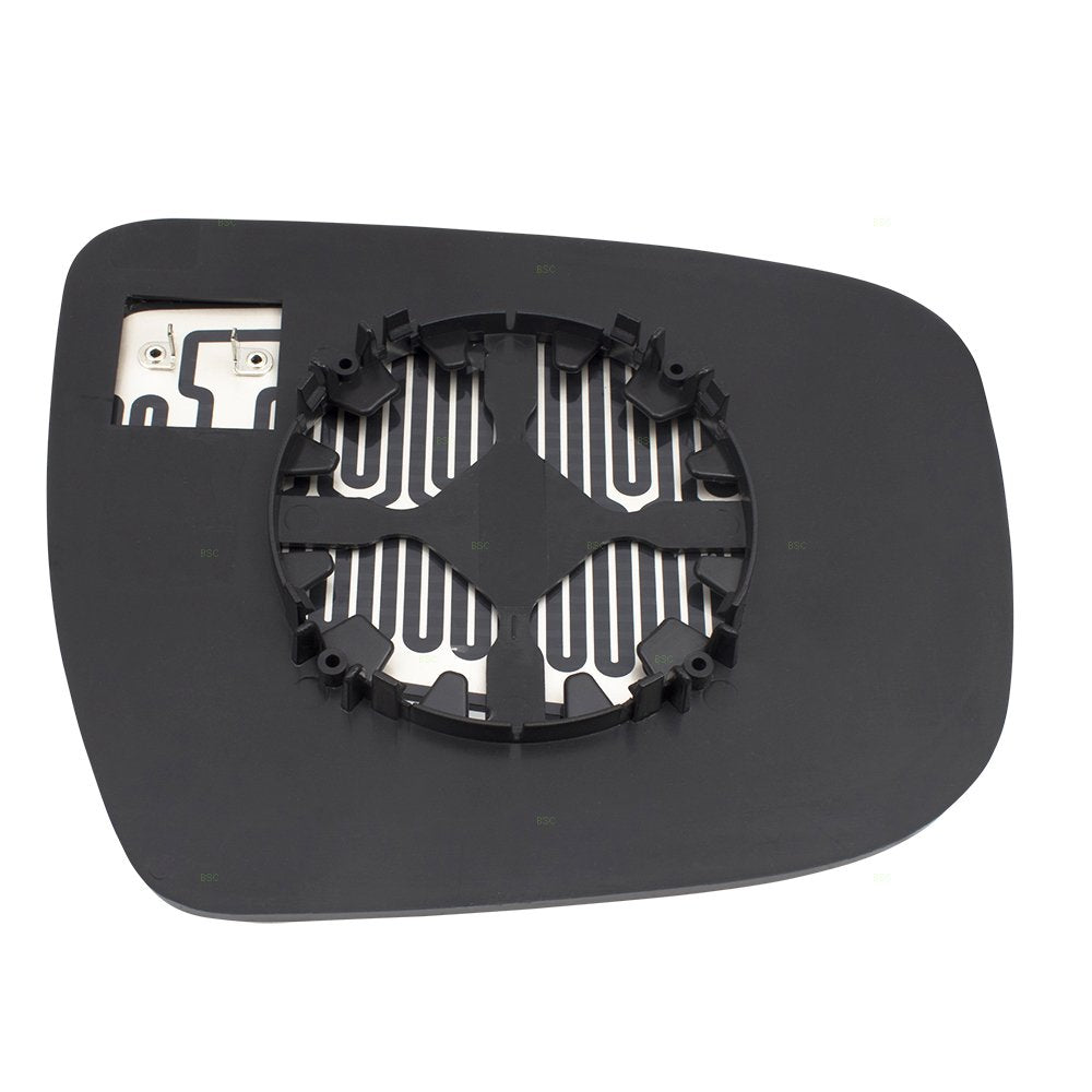 Brock Replacement Drivers Side View Mirror Glass & Base Heated Compatible with 15-17 Murano 14-18 Rogue 17-18 Pathfinder 963664B