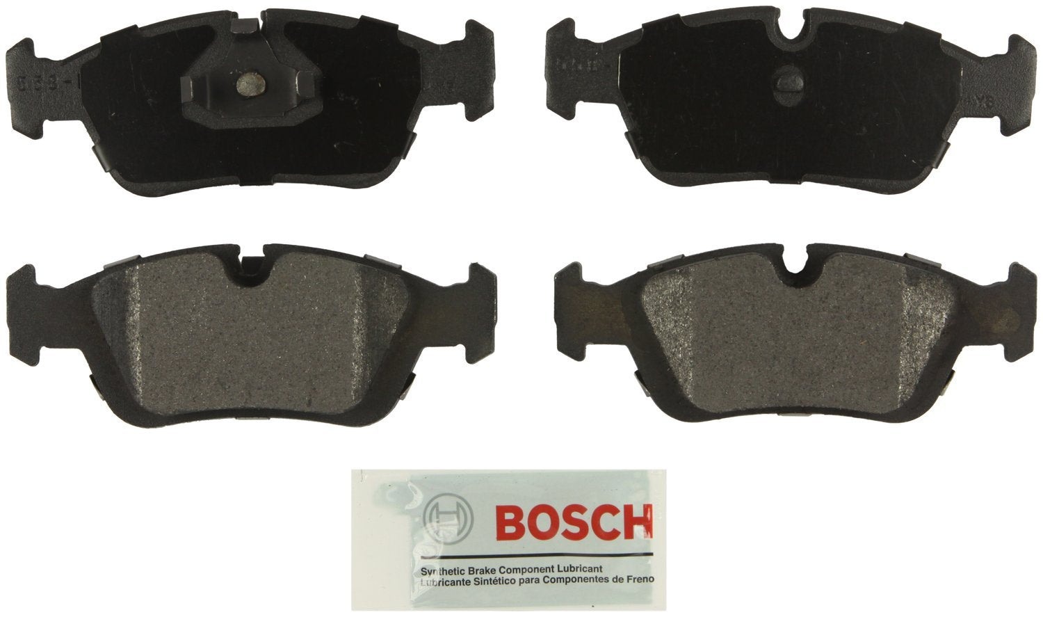 BOSCH BE558 Blue Semi-Metallic Disc Brake Pad Set - Compatible With Select BMW 318i, 318is, 318ti, 320i, 323Ci, 323i, 323is, 325