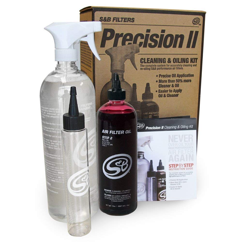 S&B Filters 88-0008 Precision Ii Cleaning & Oil Kit (Red Oil)