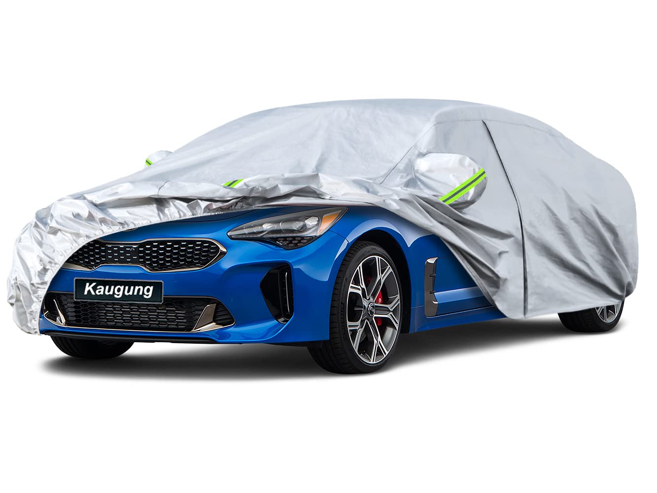 Kaugung 6 Layers Car Cover Custom Fit Kia Stinger Sedan from 2017 to 2025, Waterproof All Weather Resistant Outdoor Indoor Sun R