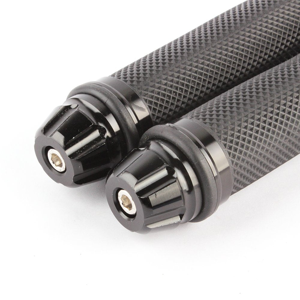 Custom Motorcycle Sport Bike Cnc Aluminum 7/8'' 22Mm Handlebar Rubber Gel Hand Grips For Chopper Cruiser Bike