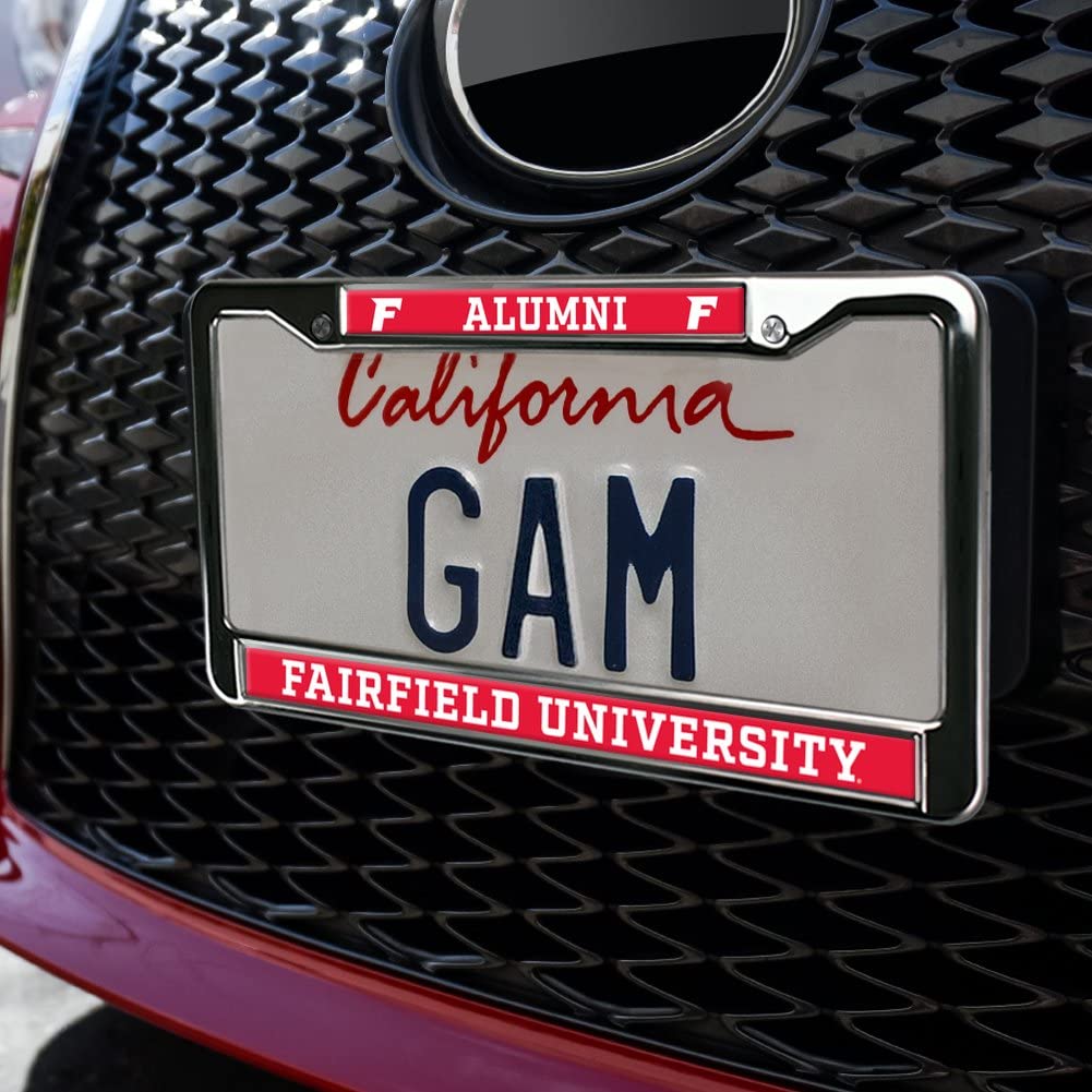 GRAPHICS & MORE Metal License Plate Frame - Fairfield University Alumni, Full Size, One Size, Standard Design