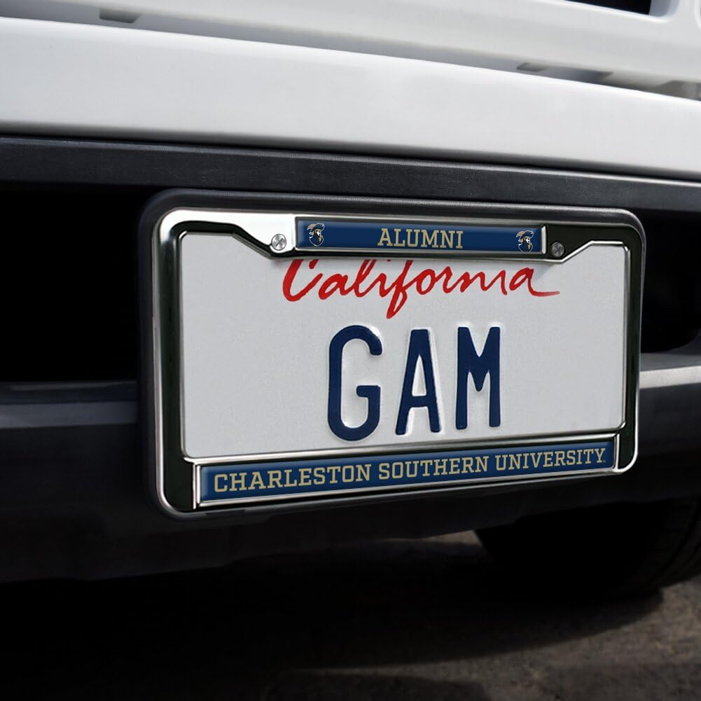 GRAPHICS & MORE Charleston Southern University Metal License Plate Frame - Full Size, Buccaneers Color