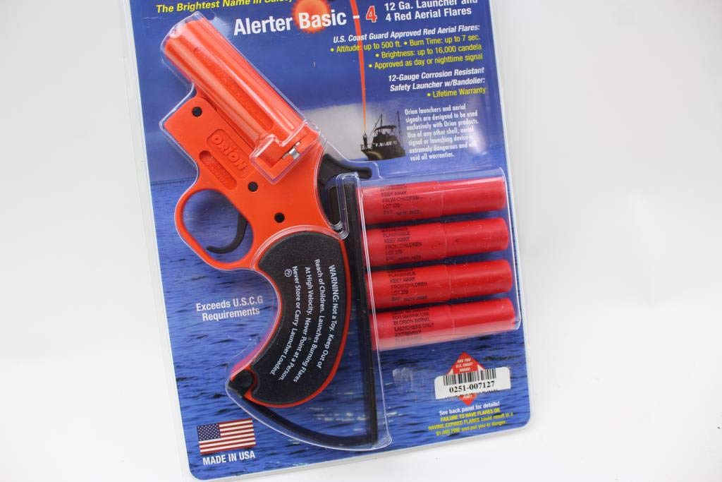 Orion ALERTER Basic 12 GA Flares - 4 Gauge Plastic Safety Flares, One Color, Model 584