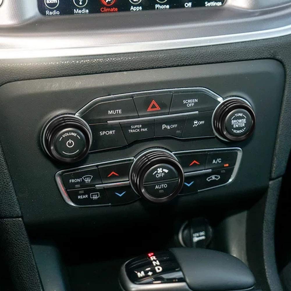 Ac Air Conditioner Volume Tune Knob Button Cover For Dodge Ram 1500 2500 3500 2013-2018 For Dodge Challenger Charger Durango Jou