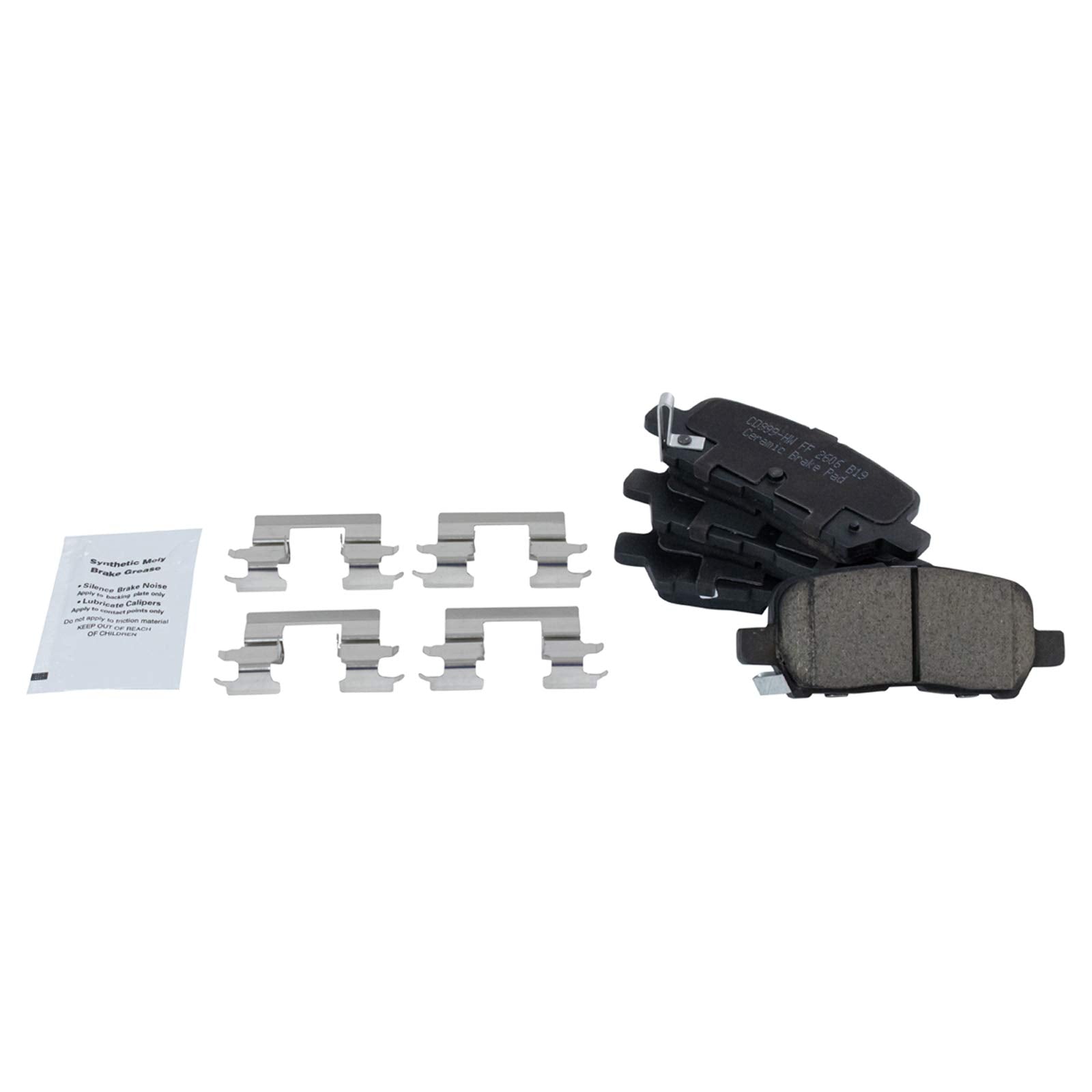 Trq Rear Ceramic Disc Brake Pads & G-Coated Rotors Kit For Buick Chevy Pontiac