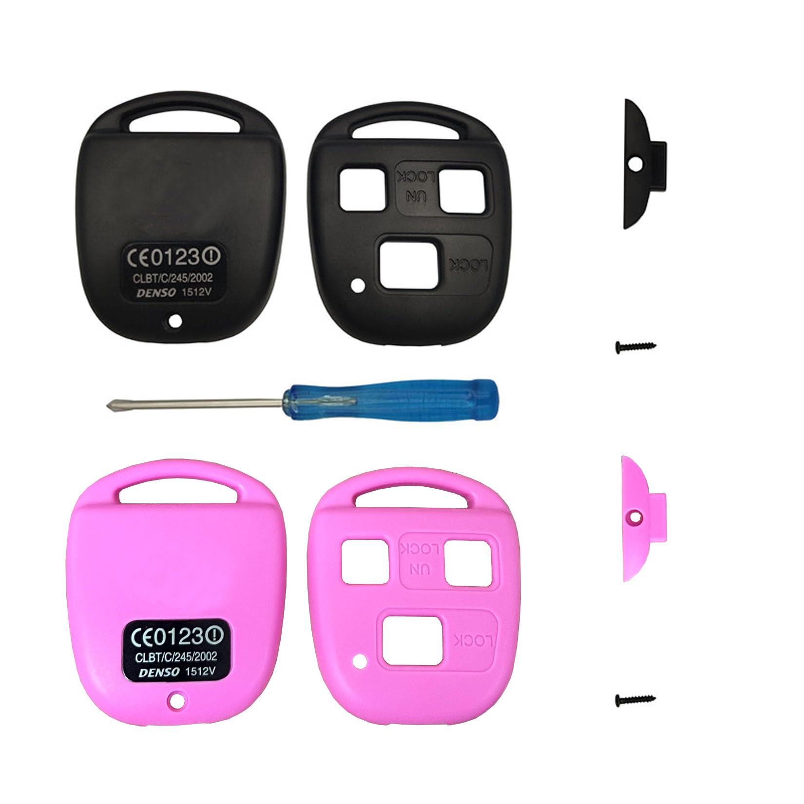 QIXIUBIA 3 Buttons Replacement for Lexus Keyless Entry Remote Key Fob Case Fit for Lexus GS300 GS400 GS430 GX470 IS300 LS400 LS4