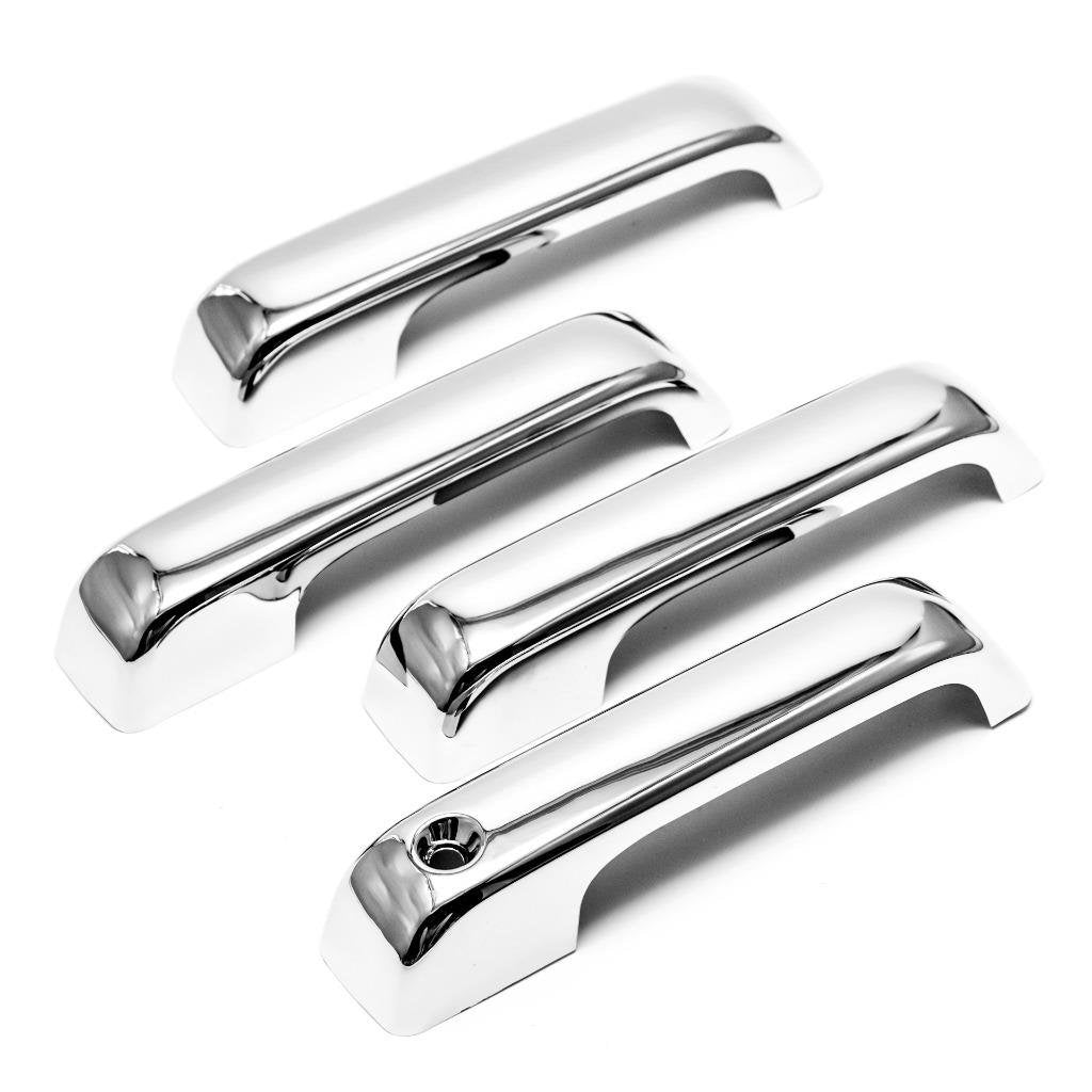 Sizver Chrome Door Handle Cover For 2015-2017 Ford F150/2017-2018 F250HD/F350HD