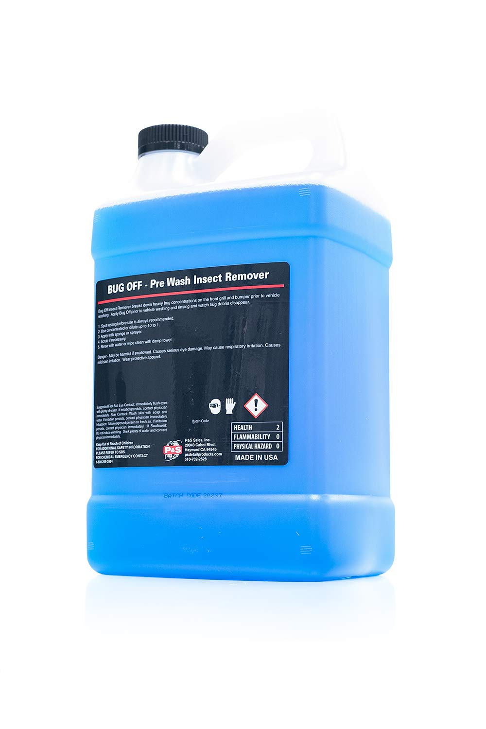 P&S Professional Detail Products - Bug Off - Insect Splatter Remover; Breaks Down Heavy Bug Splatter Concentrations; Great For Vehicle Front Grills And Bumpers (1 Gallon)