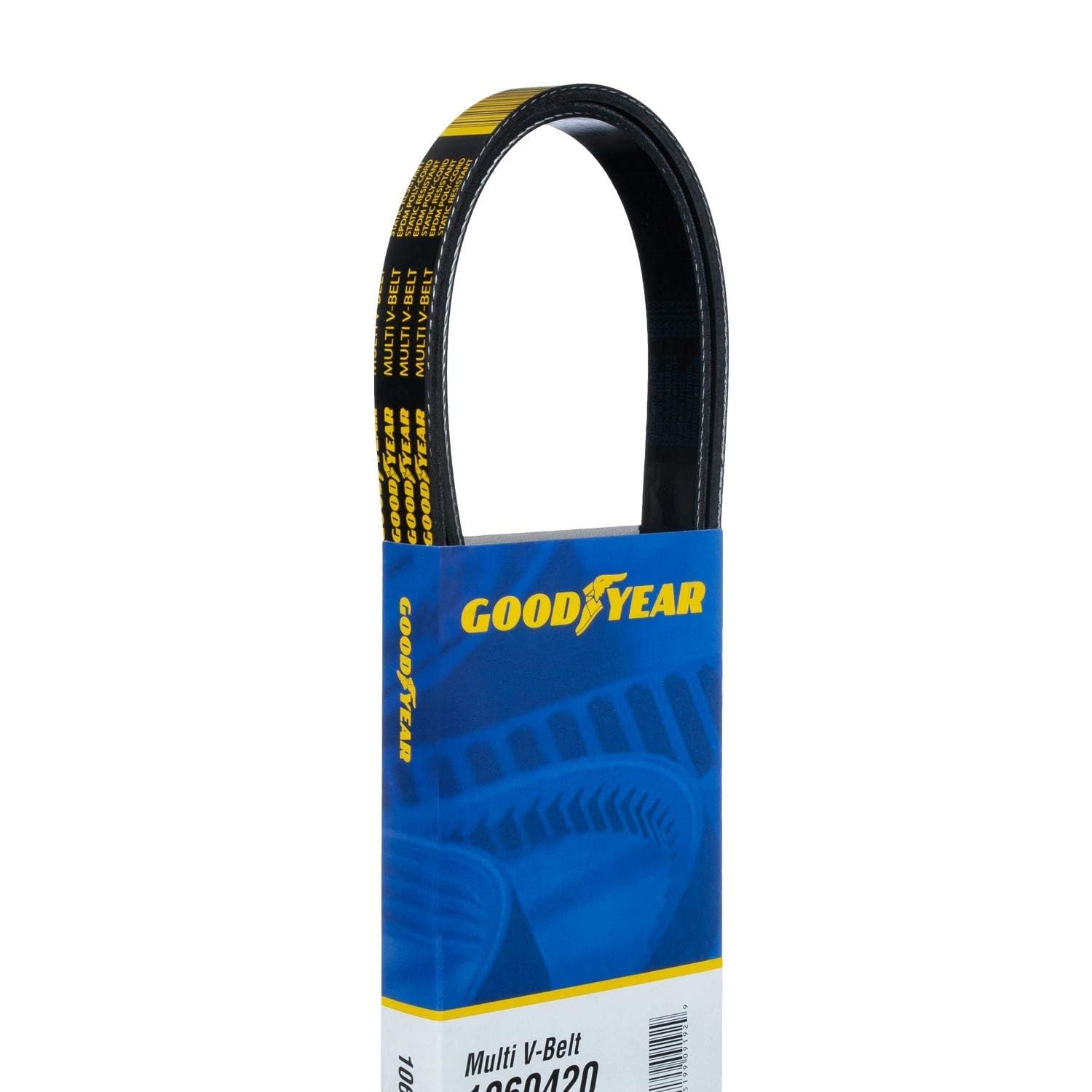 Goodyear Belts 1060380 Serpentine Belt, 6-Rib, 38 Length for 1984-2024 for 1984-1986 Ford
