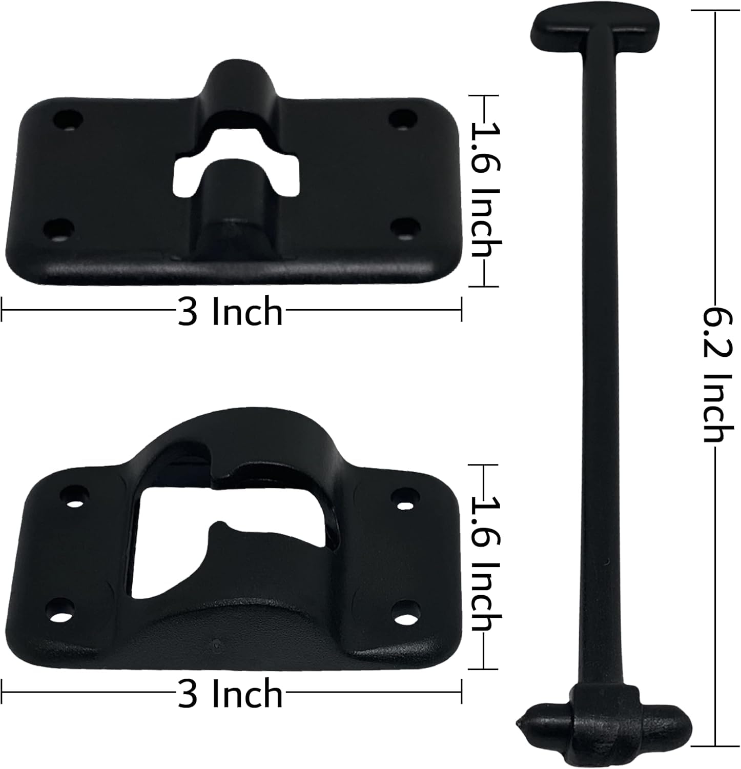 NU-SET | RV010 RV Door Holder | RV Accessories & Door Hardware (Black) (RV010B)