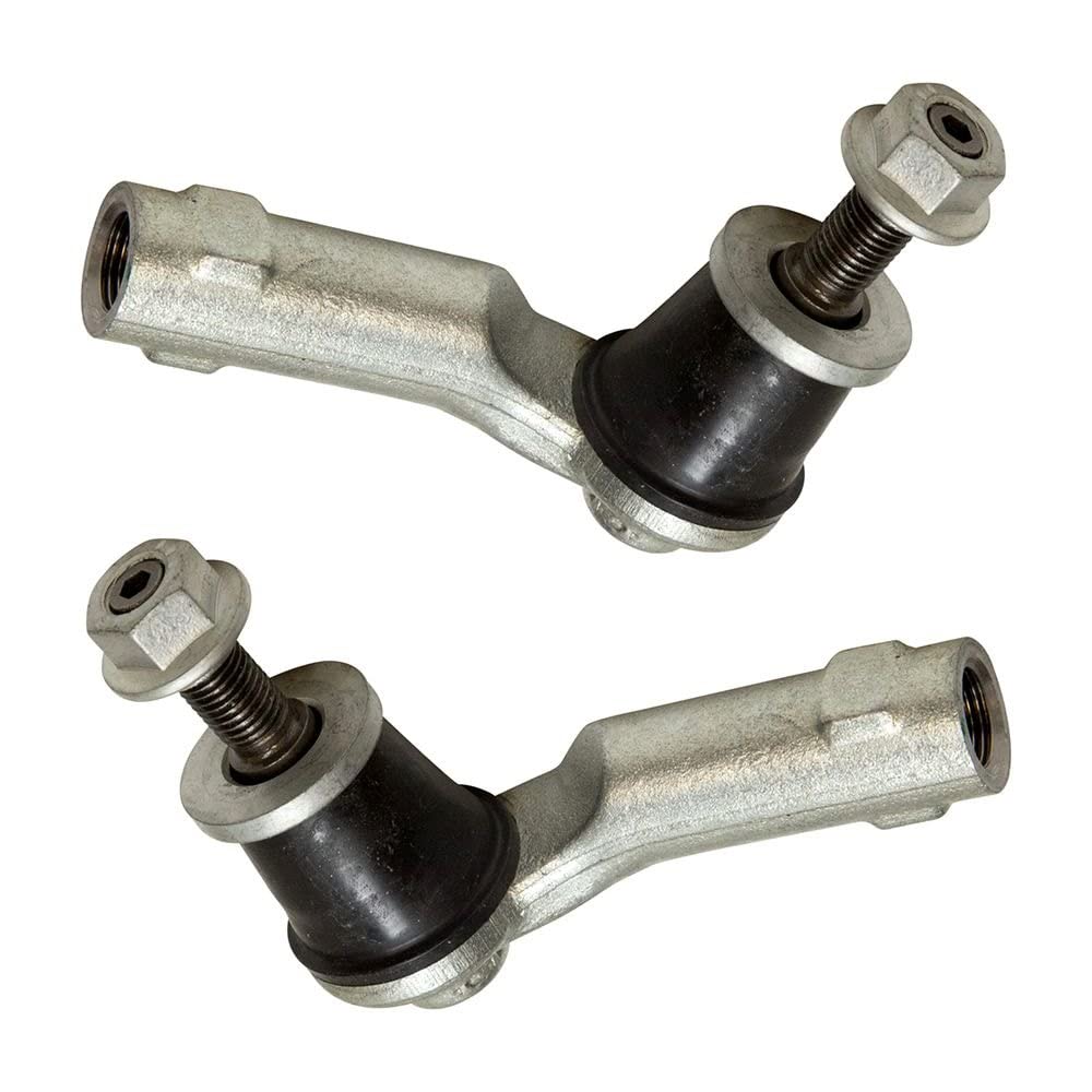 TRQ Front Outer Tie Rod Set Compatible with 2015-2017 Chrysler 200 2013-2016 Dodge Dart